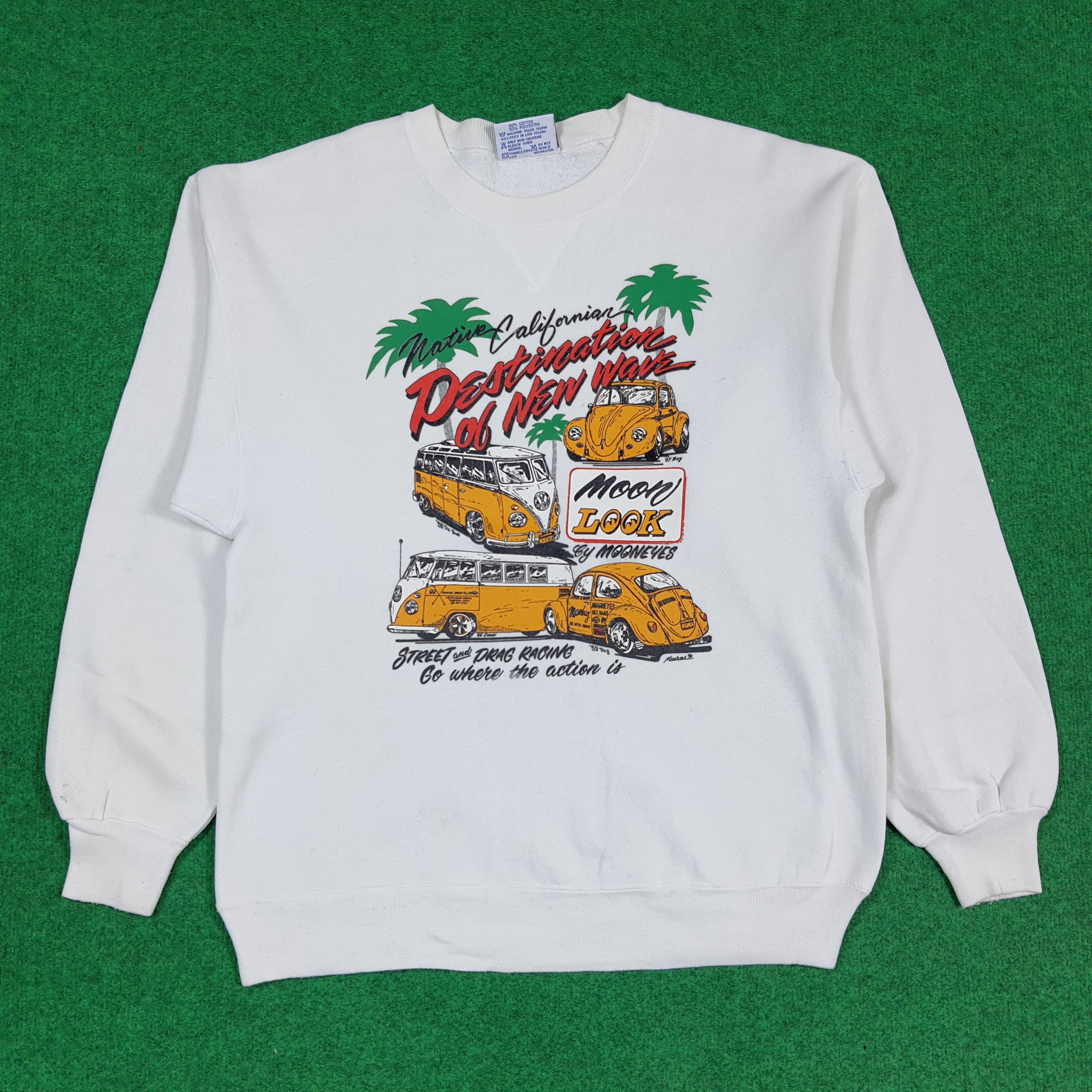 Hanes Vintage Mooneyes Volkswagen Crewneck Sweatshirt C295N8 Size US S / EU 44-46 / 1 - 1 Thumbnail