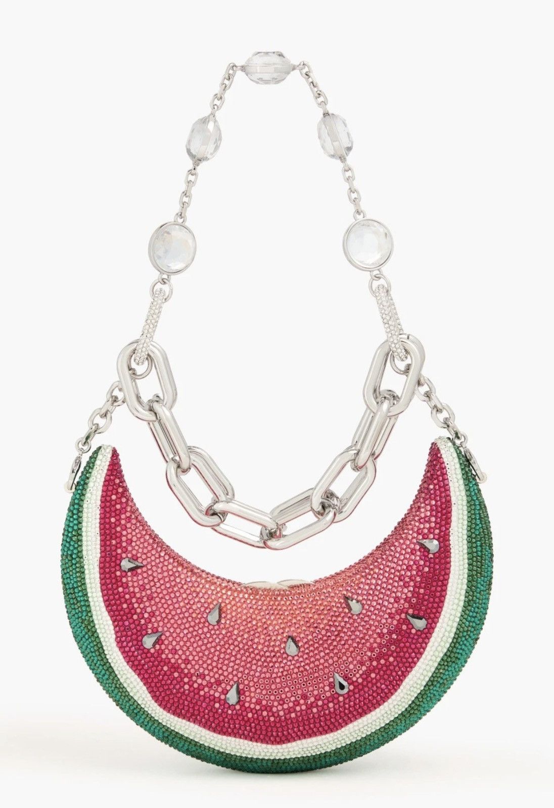 Judith Leiber Judith Leiber Watermelon Crystal-Embelliished Clutch Size ONE SIZE - 1 Thumbnail