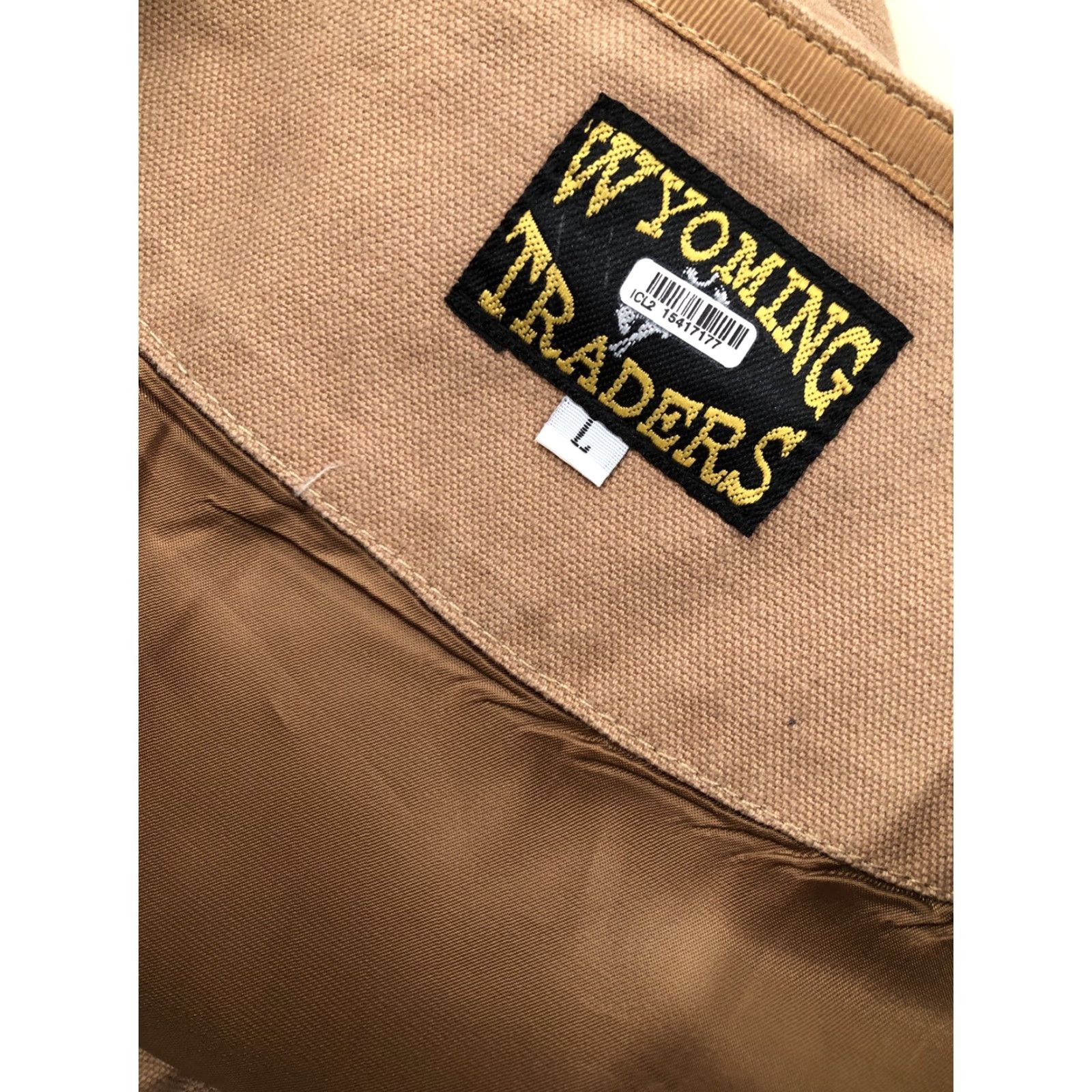 Vintage WYOMING TRADERS - Canvas Western Vest - L Navy? Light Brown - Men - Size L - Western Theme - Cotton Canvas Vest Men L Light Brown Size US L / EU 52-54 / 3 - 5 Thumbnail