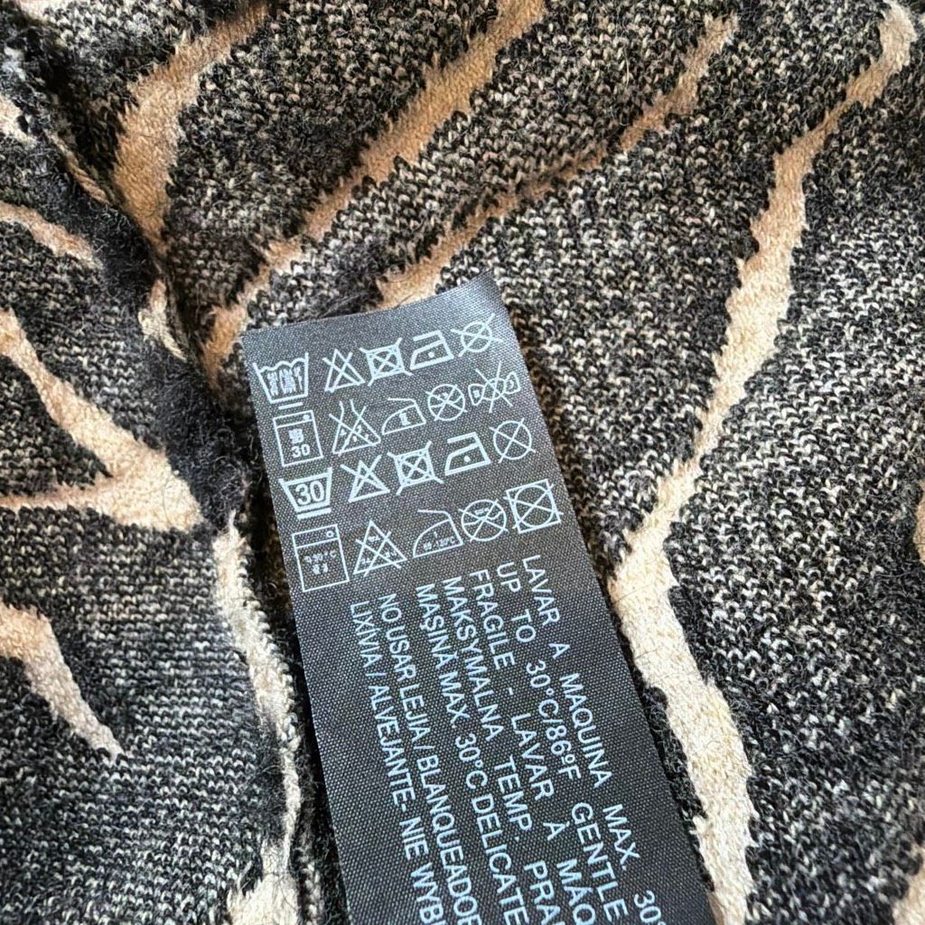 Zara Zara Knit Limited Edition Textured Zebra Cardigan Coat, Luxe Size M / US 6-8 / IT 42-44 - 11 Thumbnail