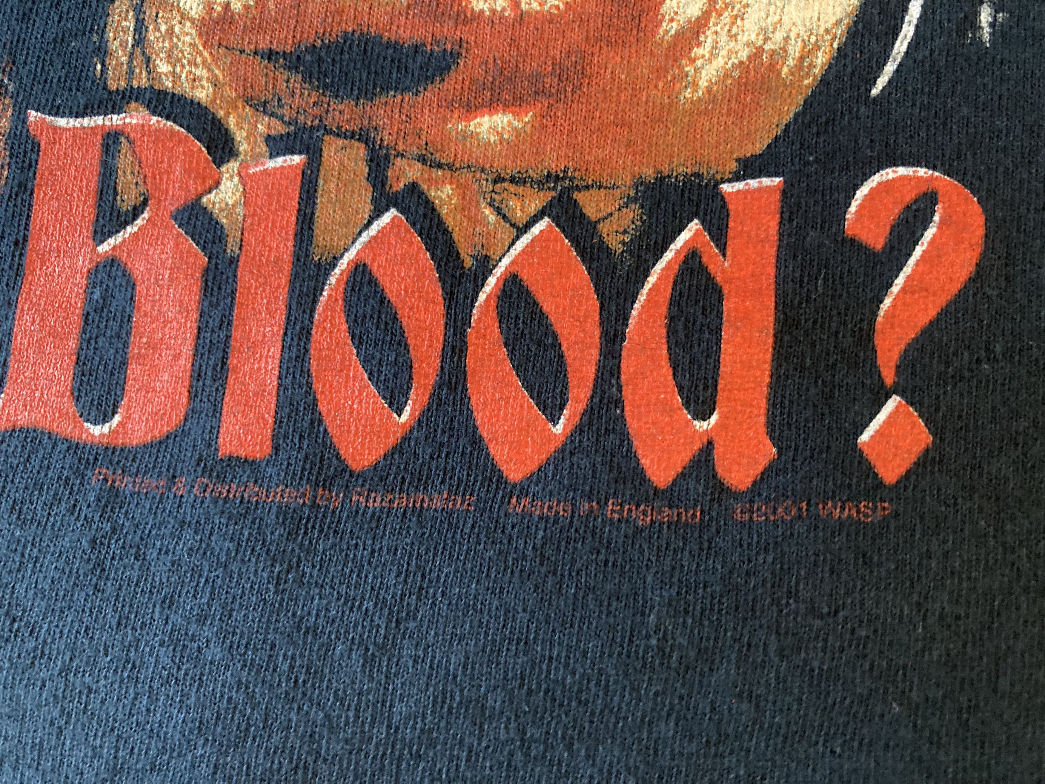 Band Tees Vintage W.A.S.P. “Got Blood” gory skull graphic 2001 Tee Size US XL / EU 56 / 4 - 3 Thumbnail