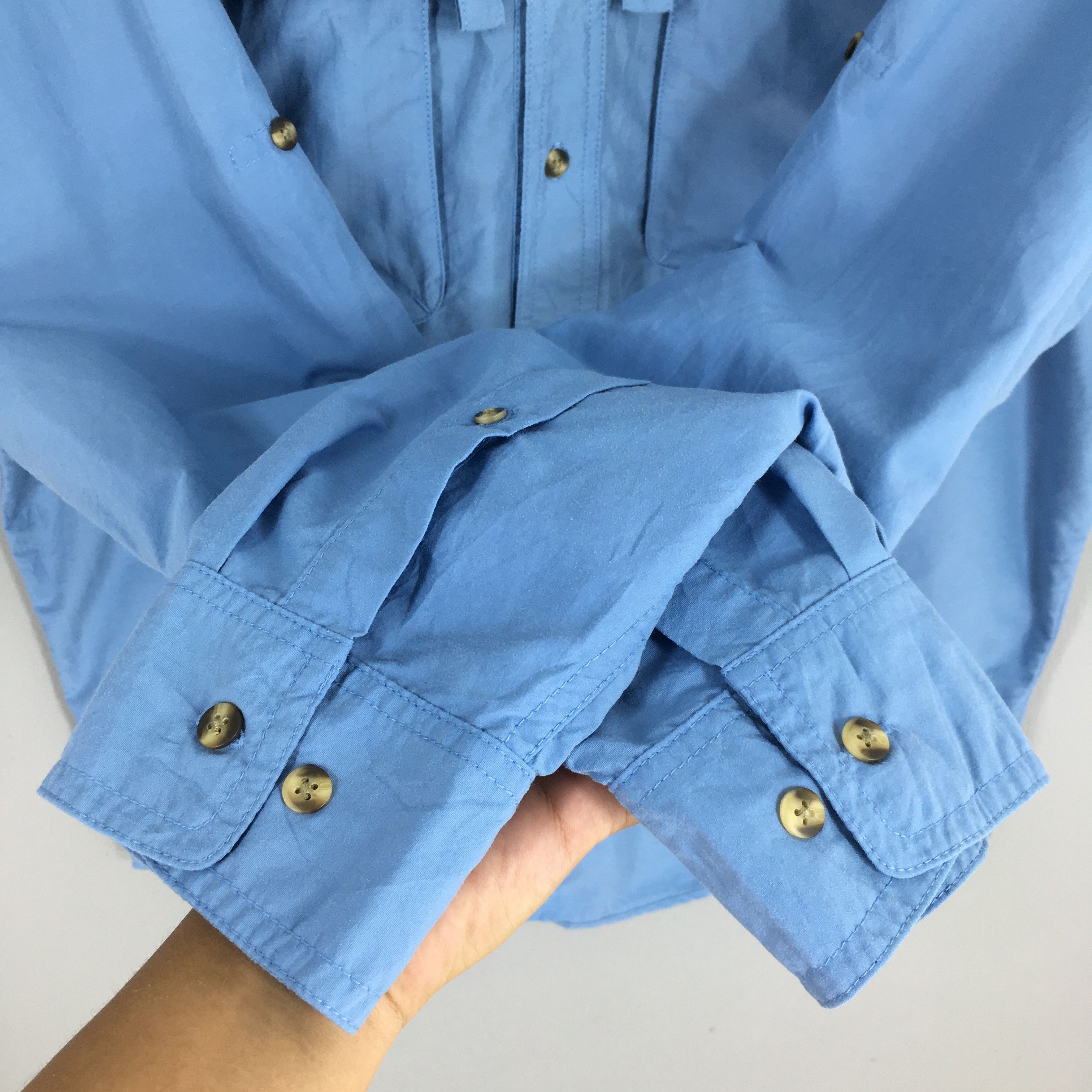 L.L. Bean × Vintage Vintage LL Bean Flannel Blue Plain Shirt XLarge Size US XL / EU 56 / 4 - 4 Thumbnail