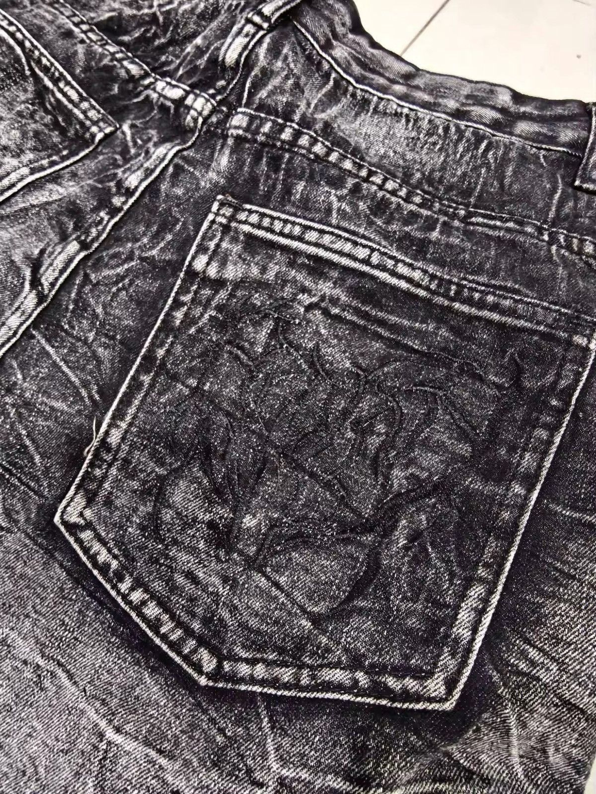 Jean Spider Embroidered Patch Baggy Jeans Size US 31 - 7 Thumbnail