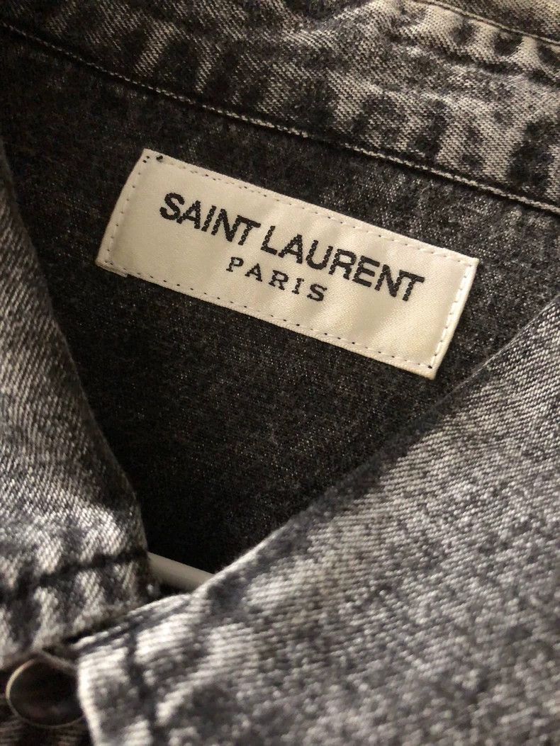Saint Laurent Paris Saint Laurent Paris 17ss Denim Shirt 2505-Nextarrow Size US M / EU 48-50 / 2 - 5 Thumbnail