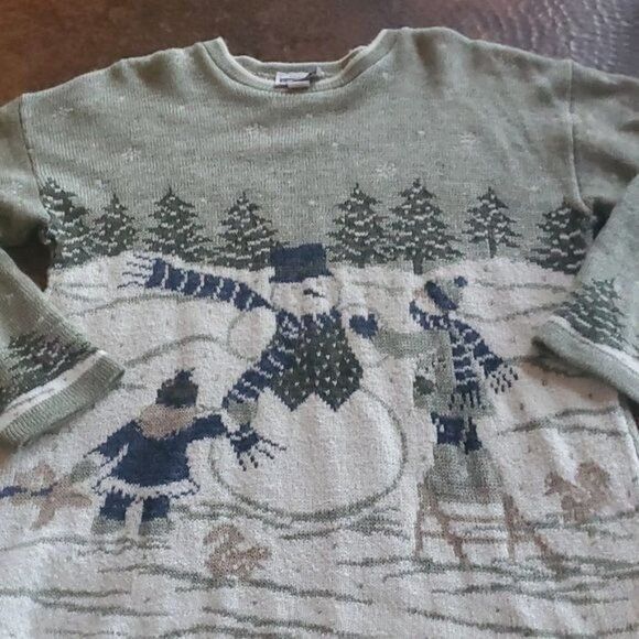 Vintage Adele Knitwear Vintage Made in the USA Holiday Christmas Sno Size M / US 6-8 / IT 42-44 - 2 Thumbnail
