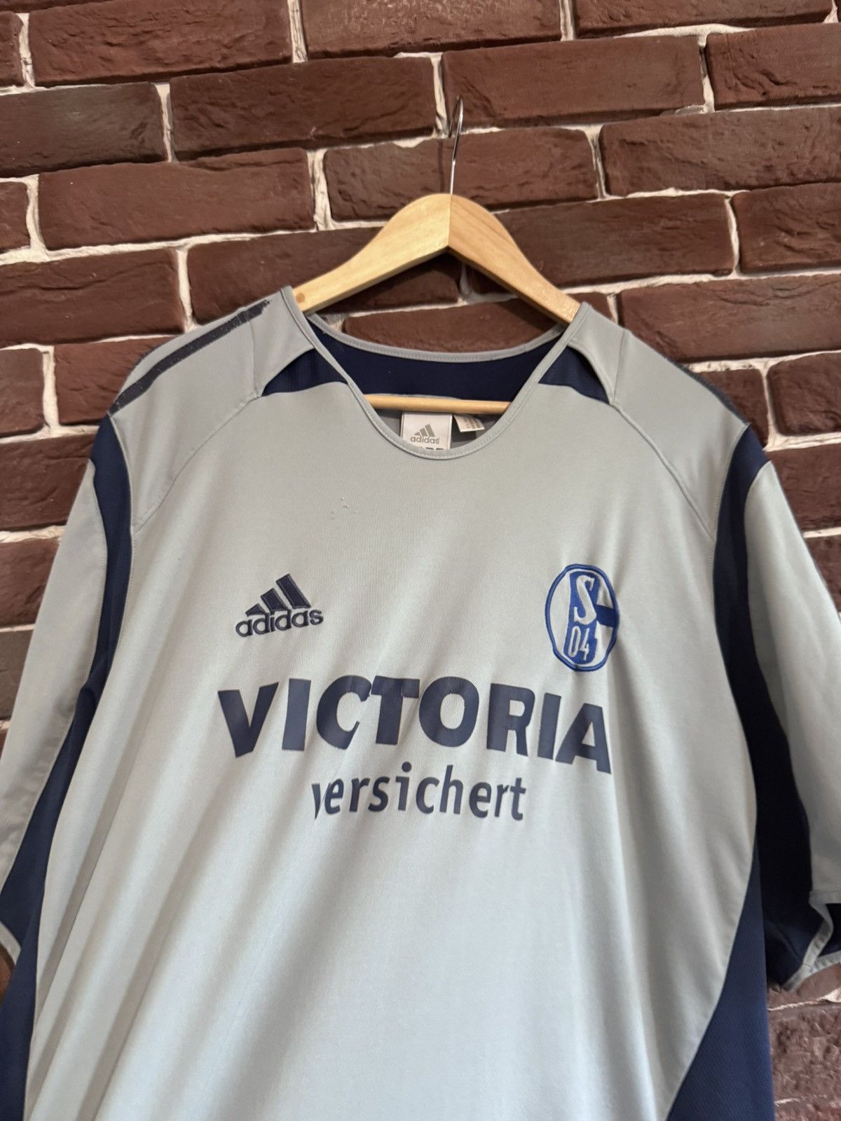 Adidas × Vintage SCHALKE 2005 away FOOTBALL Soccer Jersey ADIDAS Vintage Y2k Size US XL / EU 56 / 4 - 4 Thumbnail