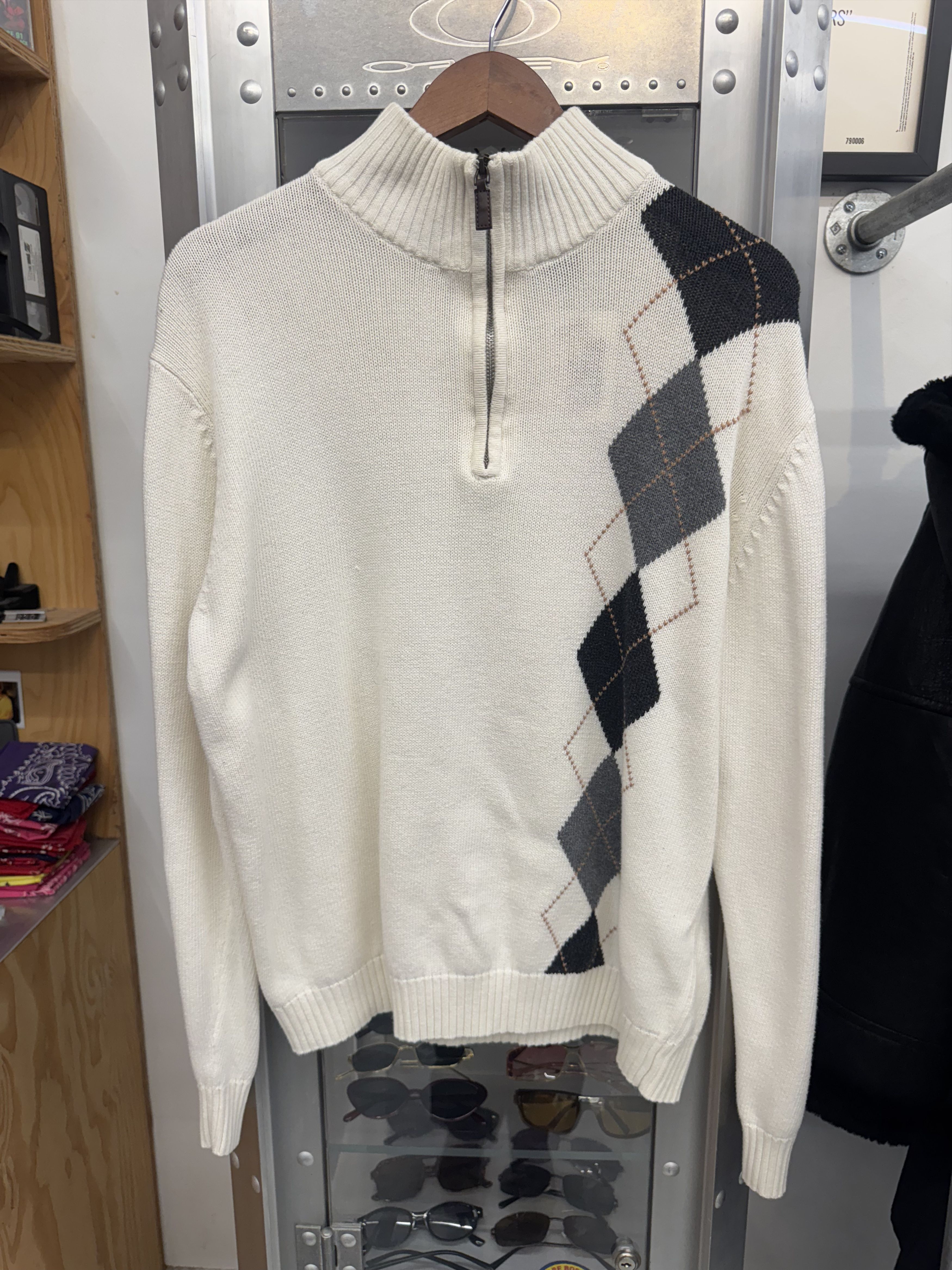 Oscar De La Renta Vintage Quarter Zip Size US L / EU 52-54 / 3 - 1 Thumbnail