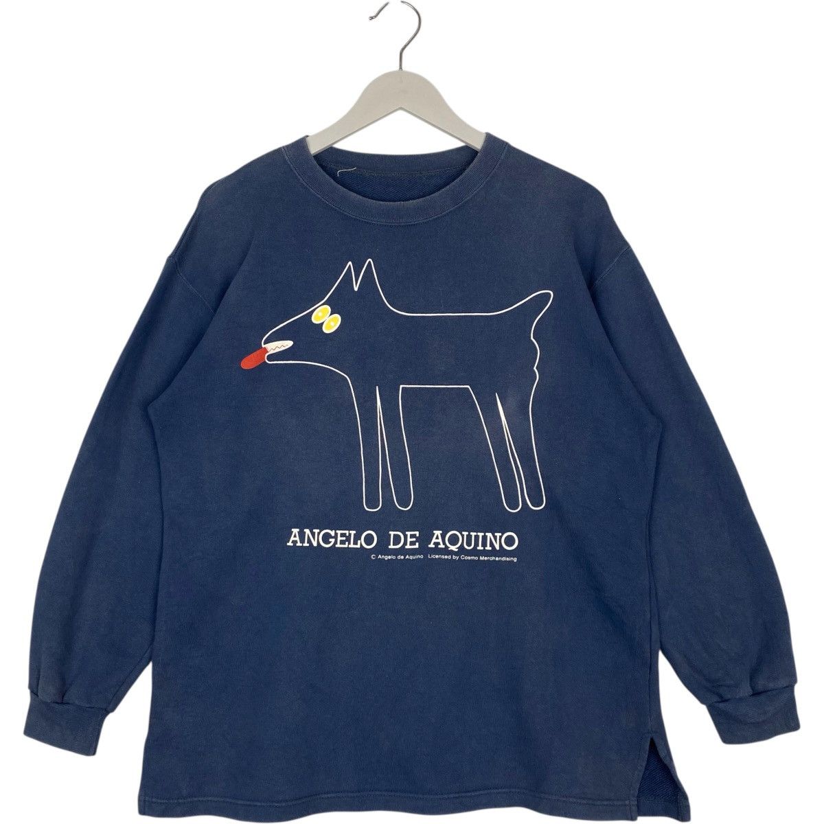 Vintage Vintage Angelo De Aquino TShirt Navy Blue Pullover Size L Size US L / EU 52-54 / 3 - 1 Thumbnail