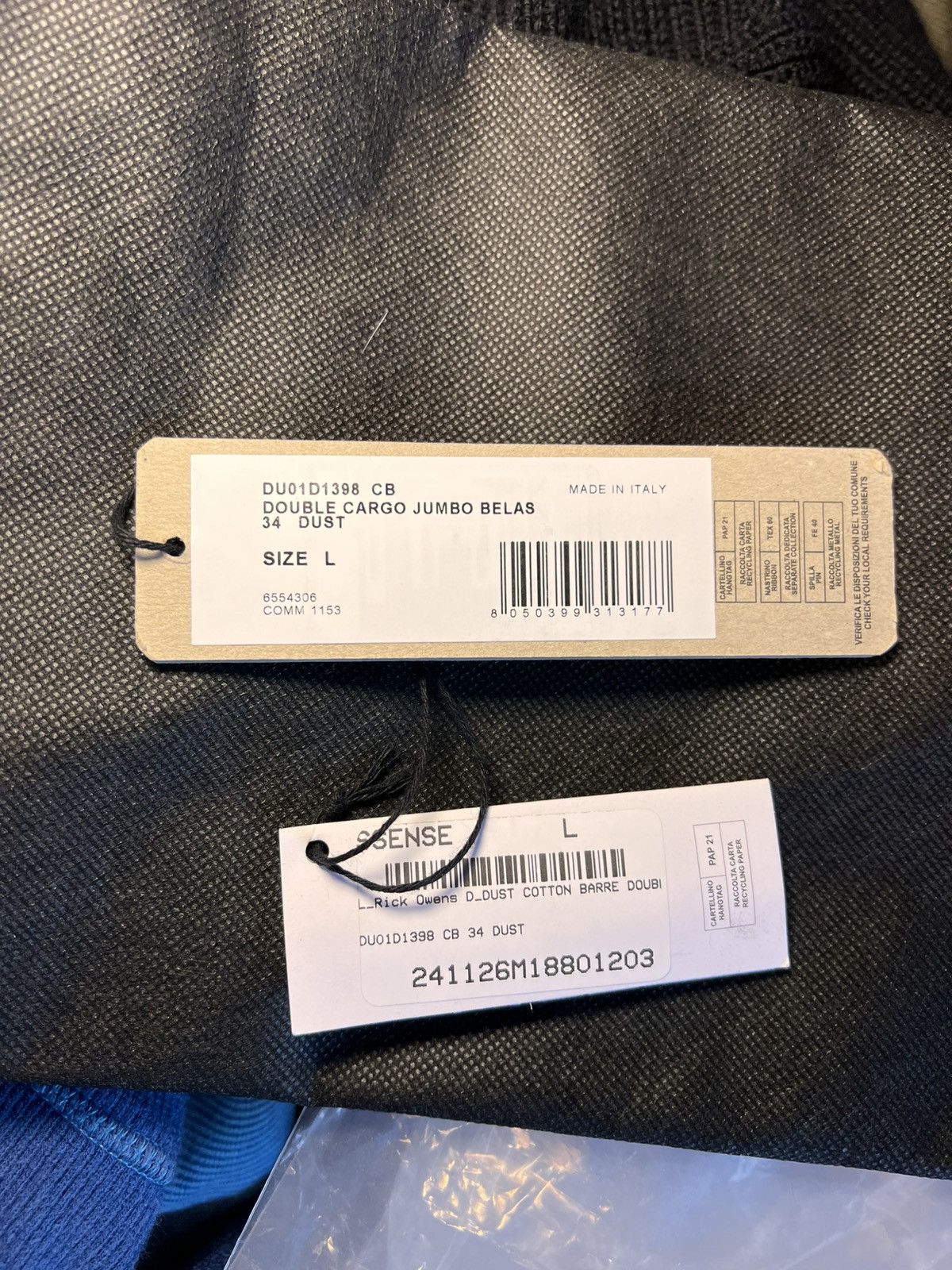 Vetements Vetements Blue & Black Runway Deconstructed Cargo Pants Size US 34 / EU 50 - 14 Thumbnail