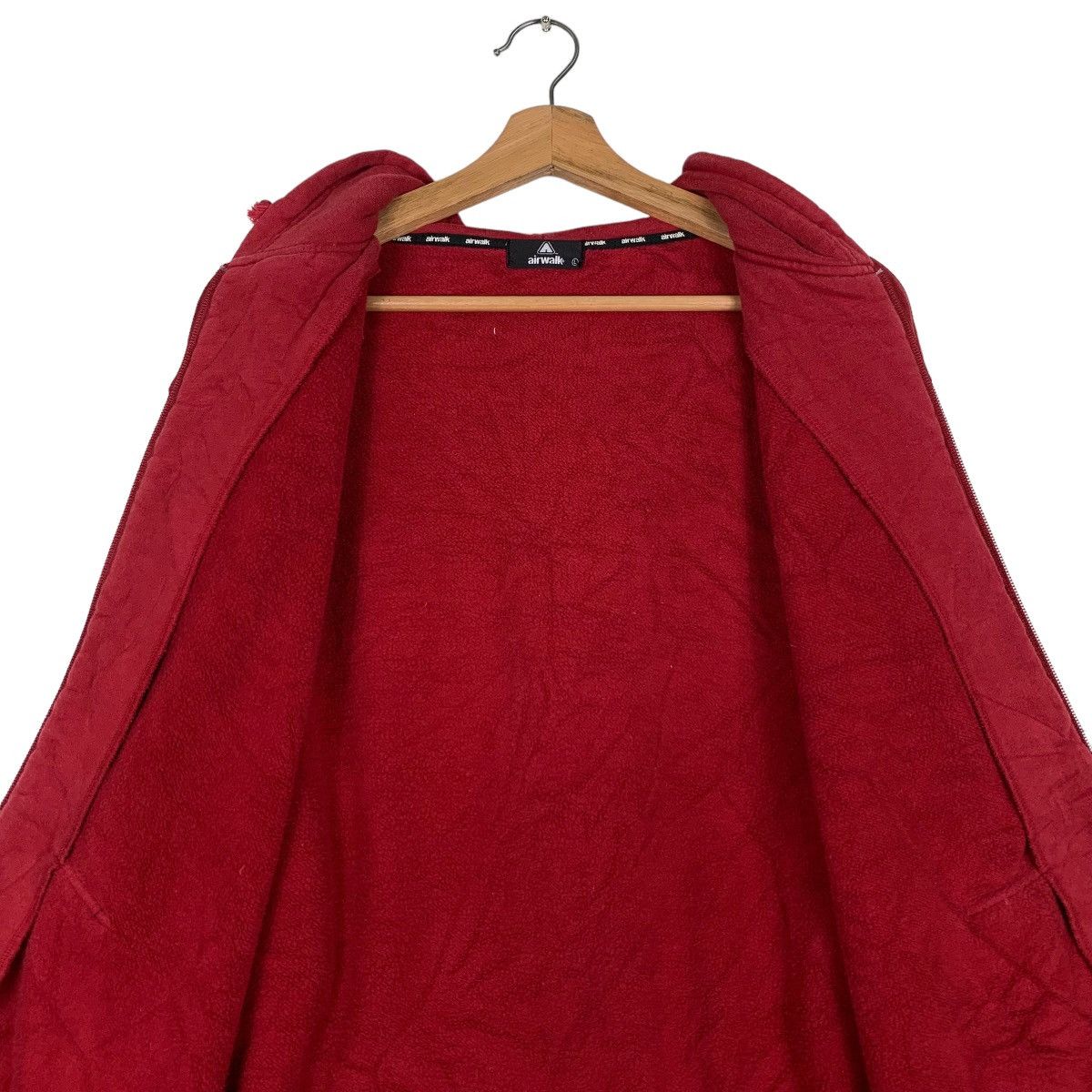 Airwalk AIRWALK Big Logo Red Zipper Hoodies Sweatshirts #0705-C32 Size US L / EU 52-54 / 3 - 13 Thumbnail