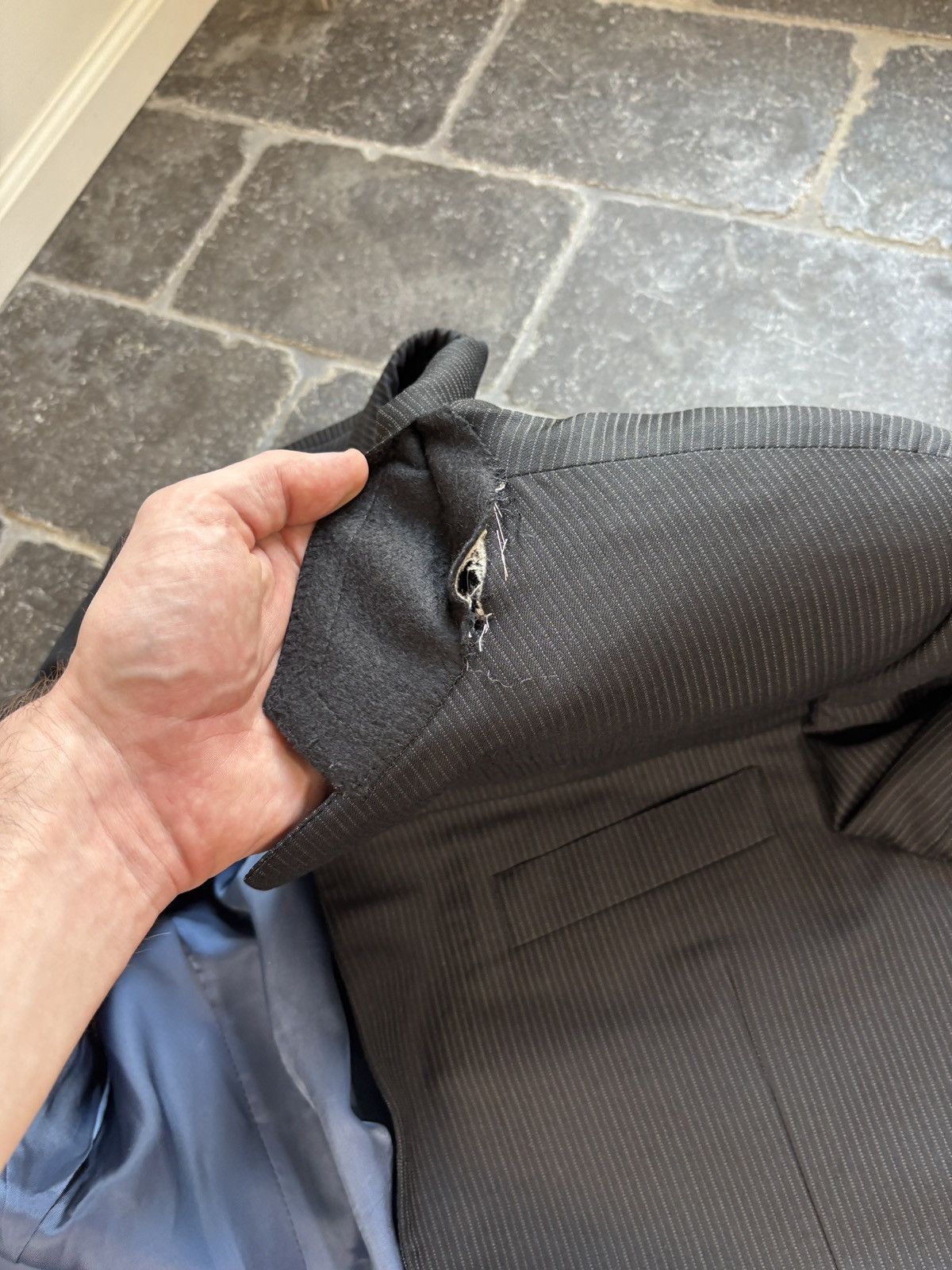 Burberry Burberry Suit Two Piece 2pc Made in USA Designer Tux Striped Size 40R - 10 Thumbnail