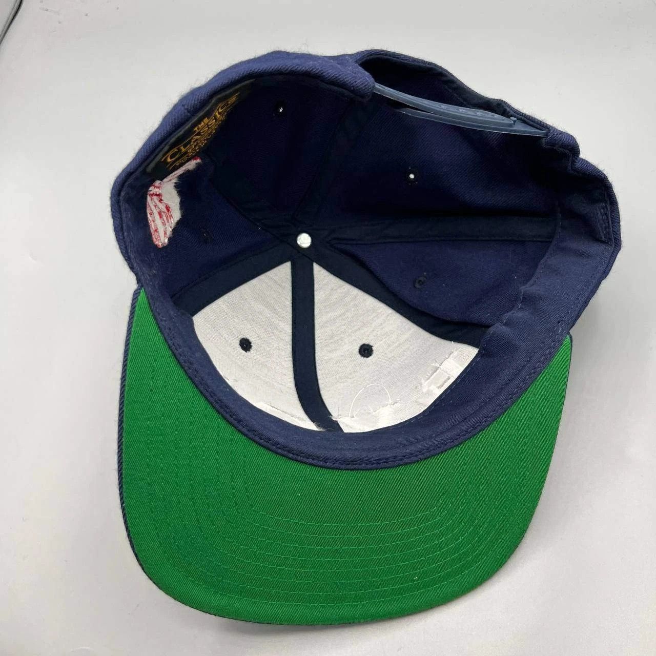 Yupong Evol Hat Men Navy Green Embroidered Yupoong Snap Back Cap Size ONE SIZE - 2 Thumbnail
