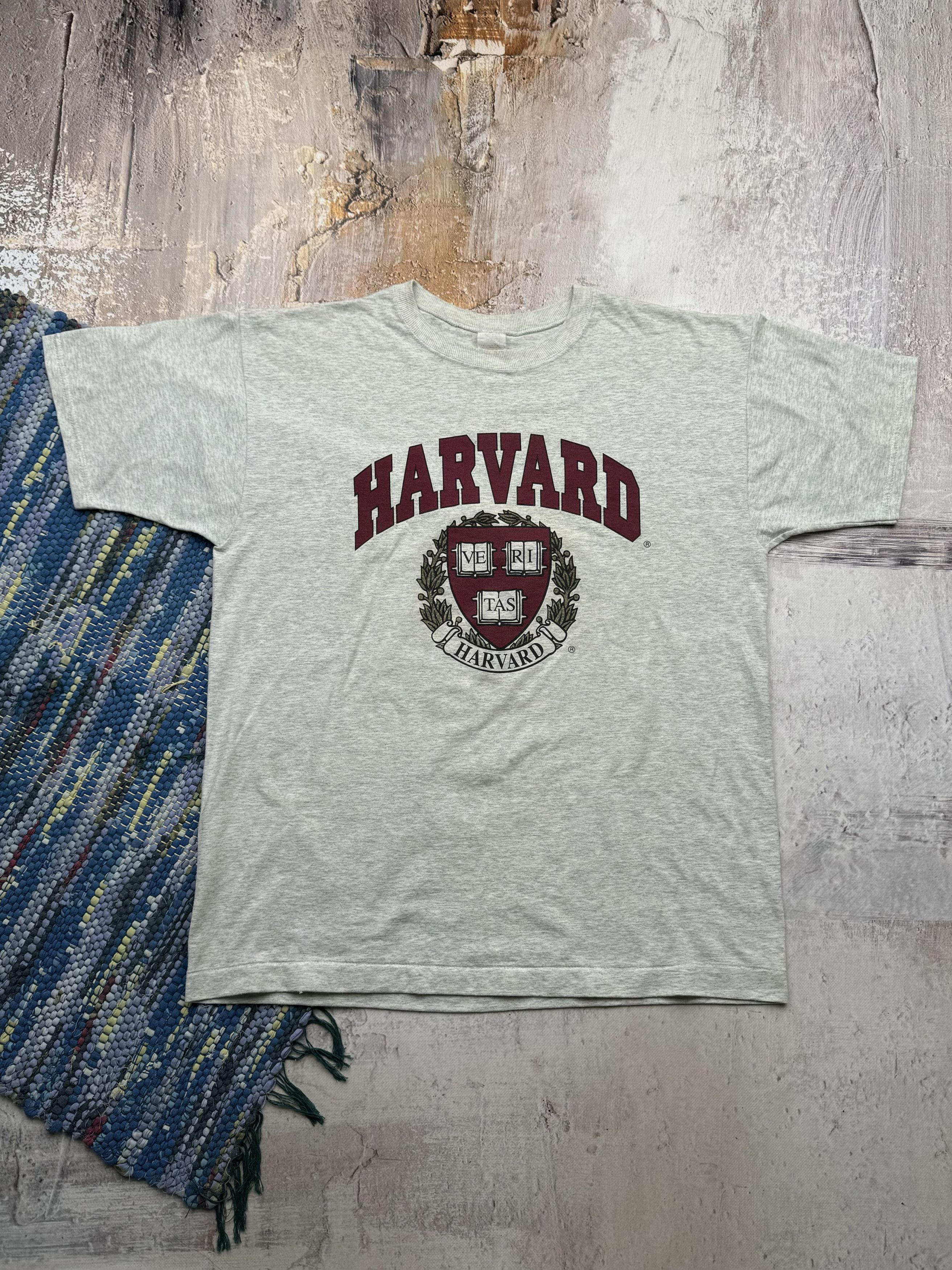 Vintage Harvard University 90's Oversized Tee A726(191) Size US L / EU 52-54 / 3 - 1 Thumbnail