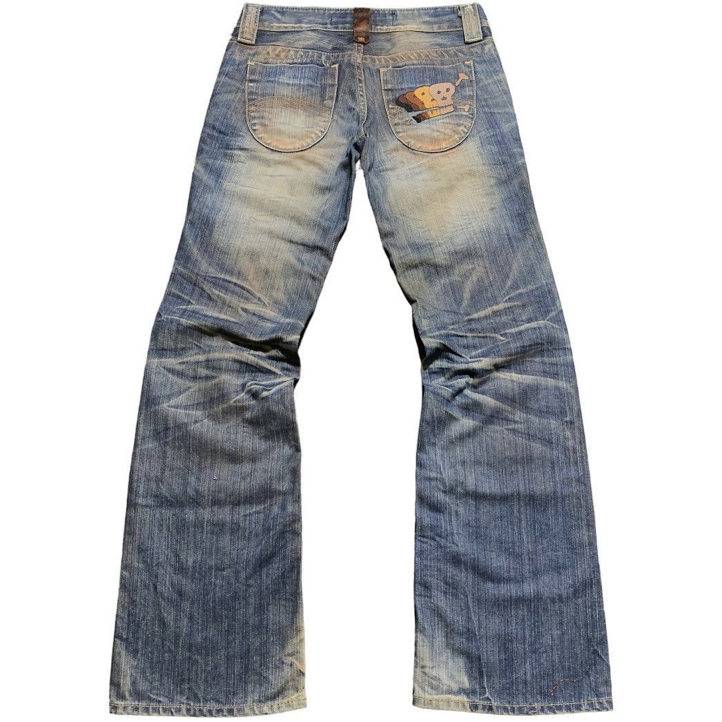 Hysteric Glamour × Japanese Brand × Tornado Mart Japan Flare riped fading denim Size US 30 / EU 46 - 2 Thumbnail