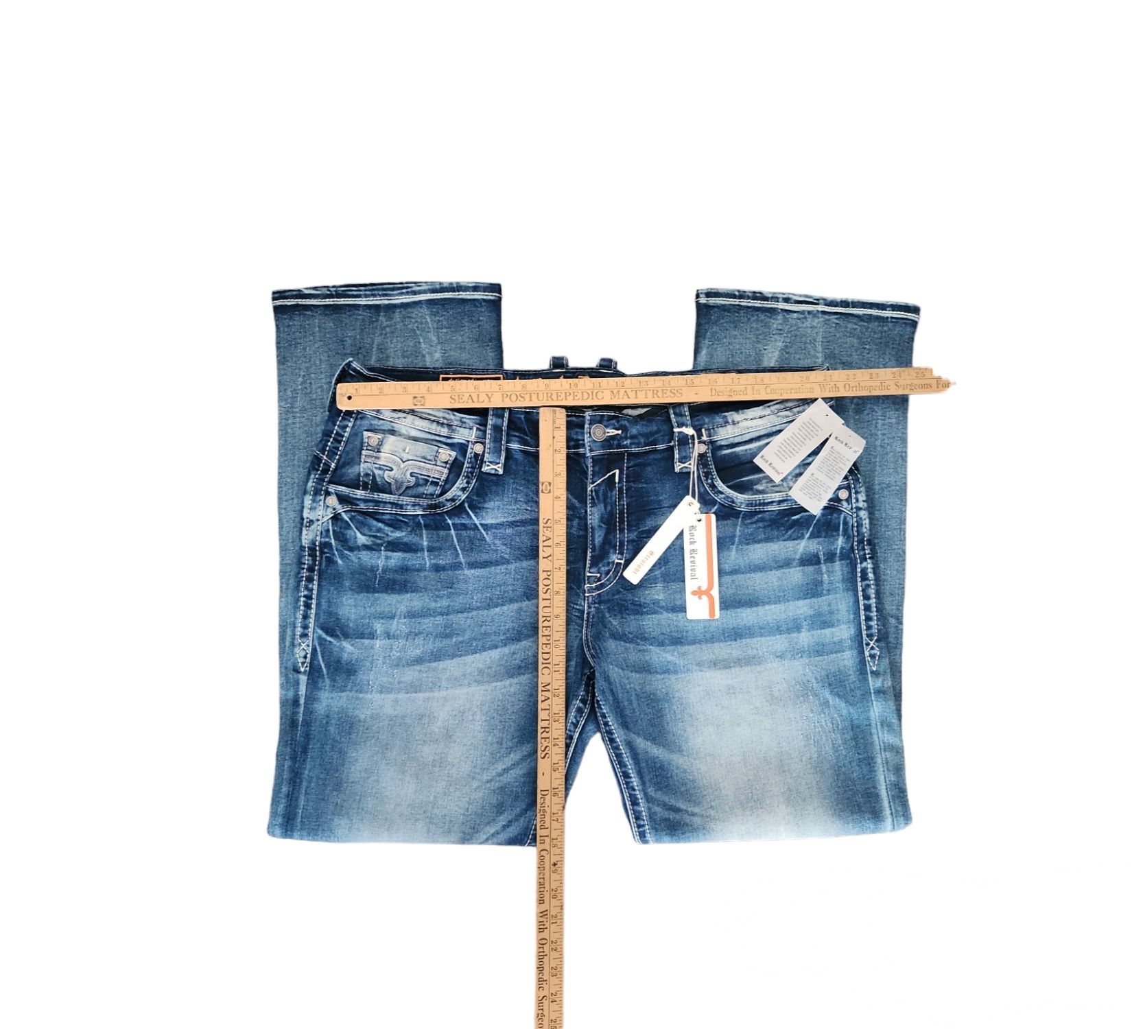 Rock Revival Rock Revival Amal Straight jeans Stretch Dark Wash $220 42 Size US 42 / EU 58 - 15 Thumbnail