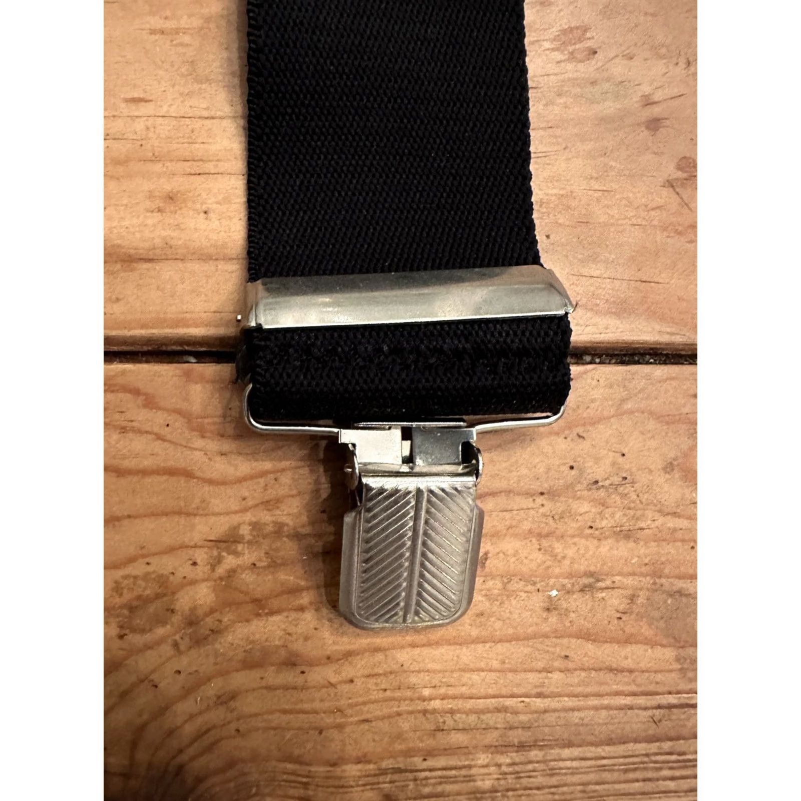 Vintage VINTAGE Easy Riders Suspender Men Black Orange Flame's Rare Adjustable Clip Biker Harley Width One Size Size ONE SIZE - 3 Thumbnail