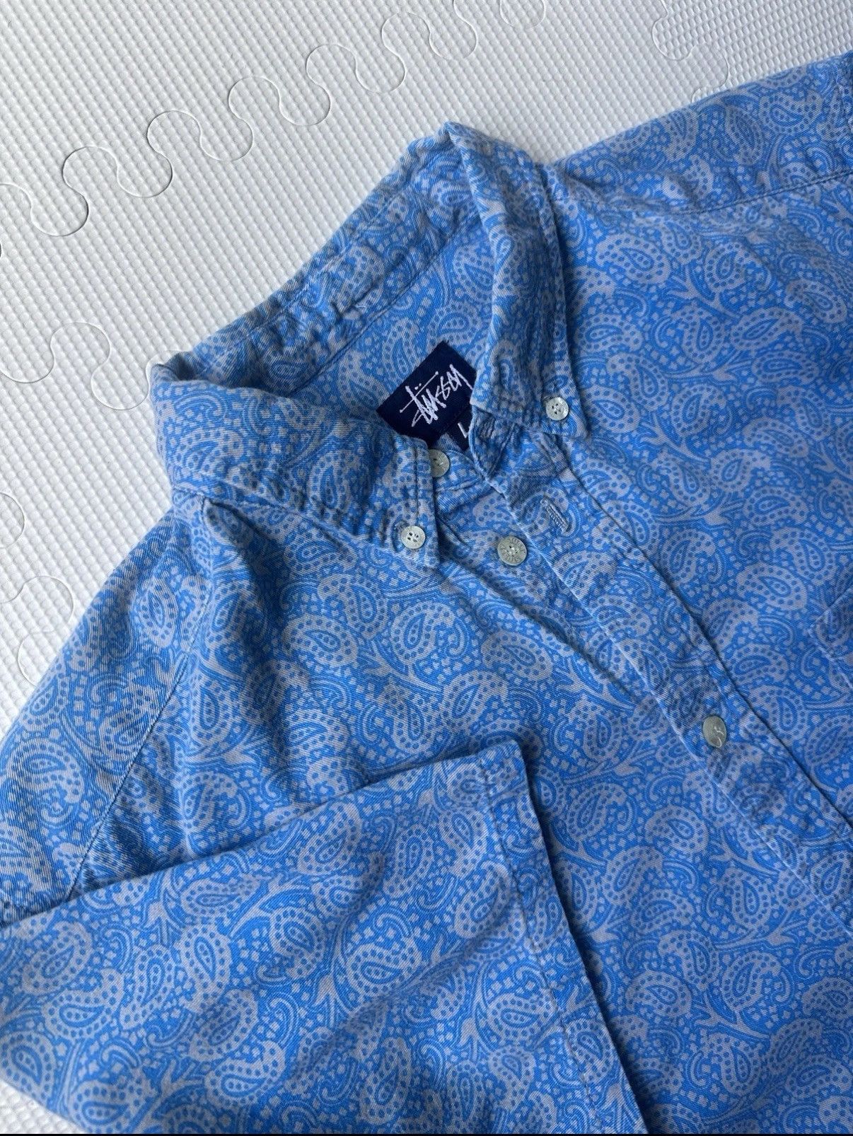 Stussy Stussy paisley made in USA button up y2k Size US L / EU 52-54 / 3 - 3 Thumbnail