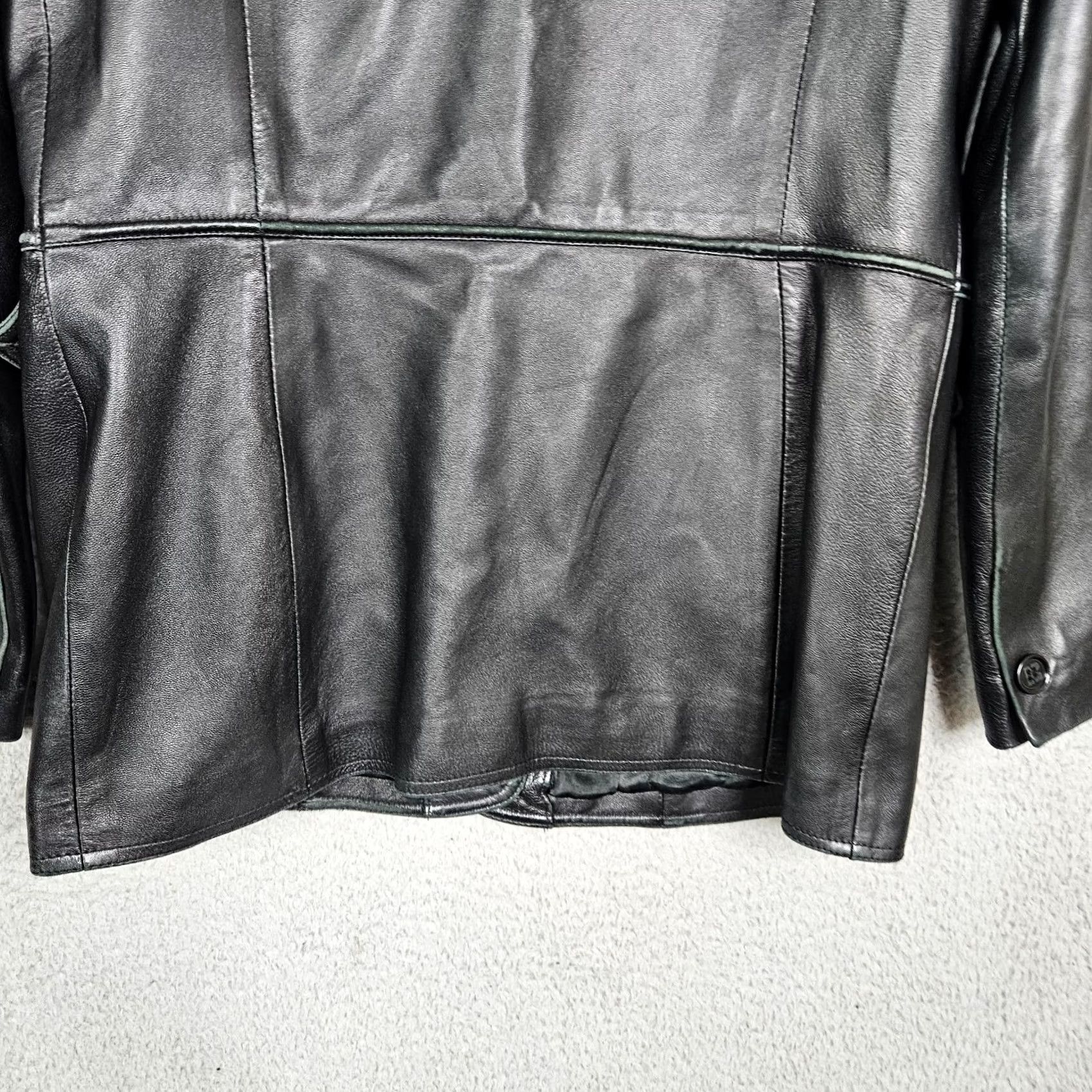 Bally BALLY Black Button up Leather lined Jacket Size 10 Made In ITALY Women's Jacket Regular Black Vintage: No Size L / US 10 / IT 46 - 2 Thumbnail