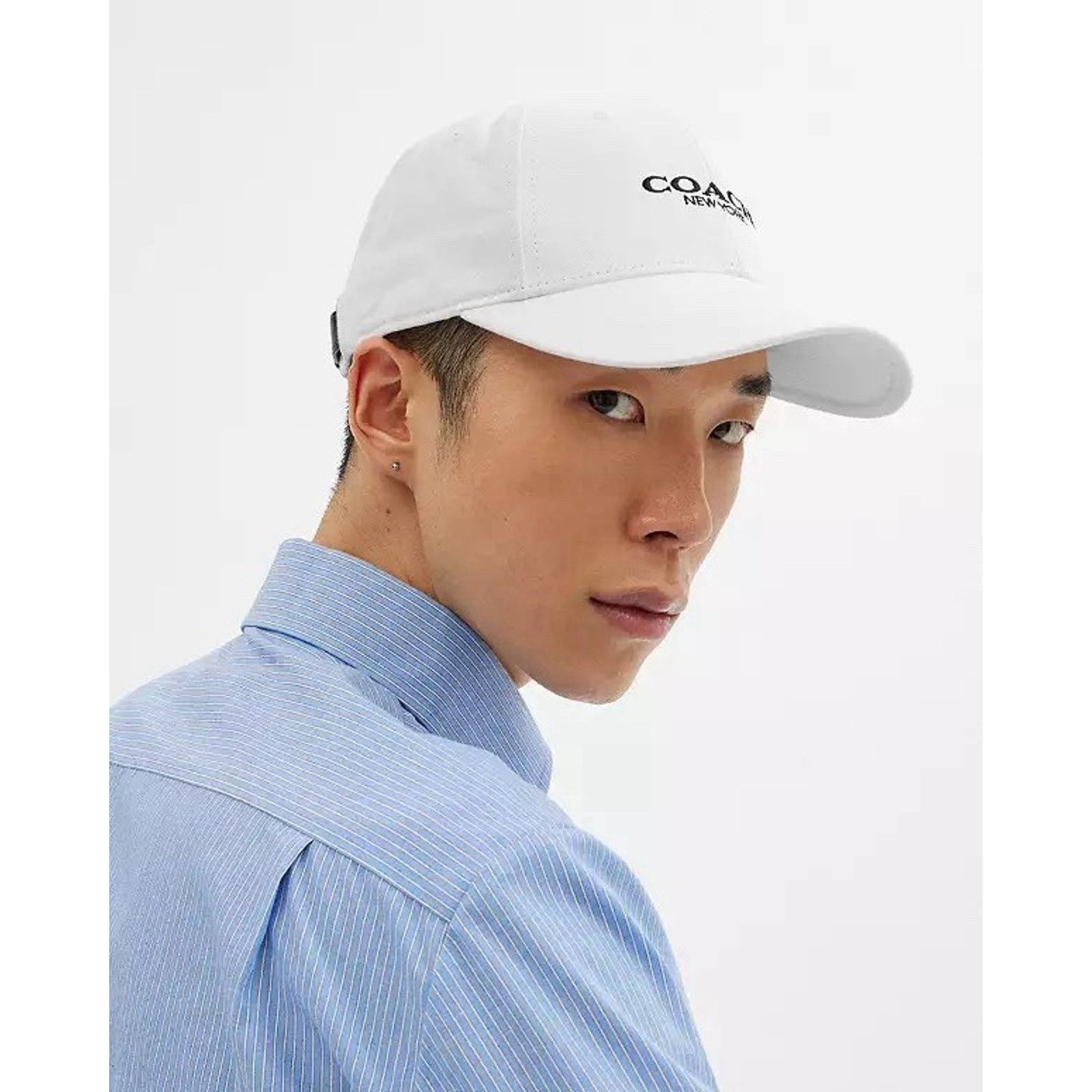 Coach NWT Coach Embroidered Baseball Hat Unisex Chalk CAA64 XS/S Size ONE SIZE - 8 Thumbnail