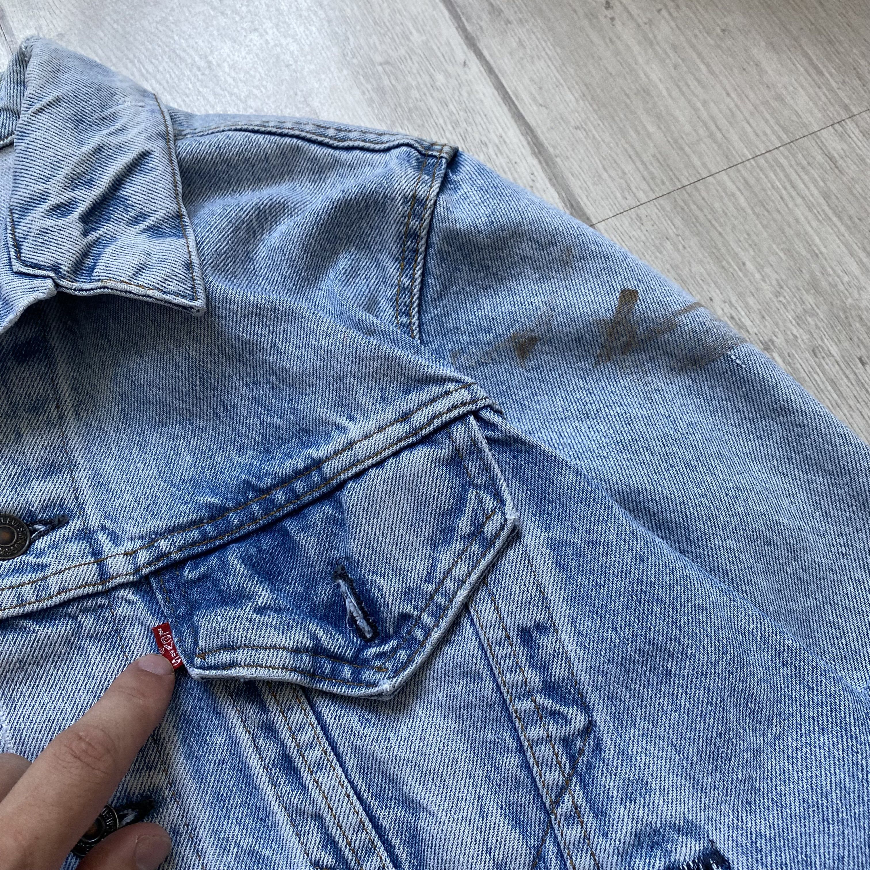Levi's Vintage Clothing Vintage 80s Levis denim jacket trucker distressed Made USA Size US M / EU 48-50 / 2 - 4 Thumbnail