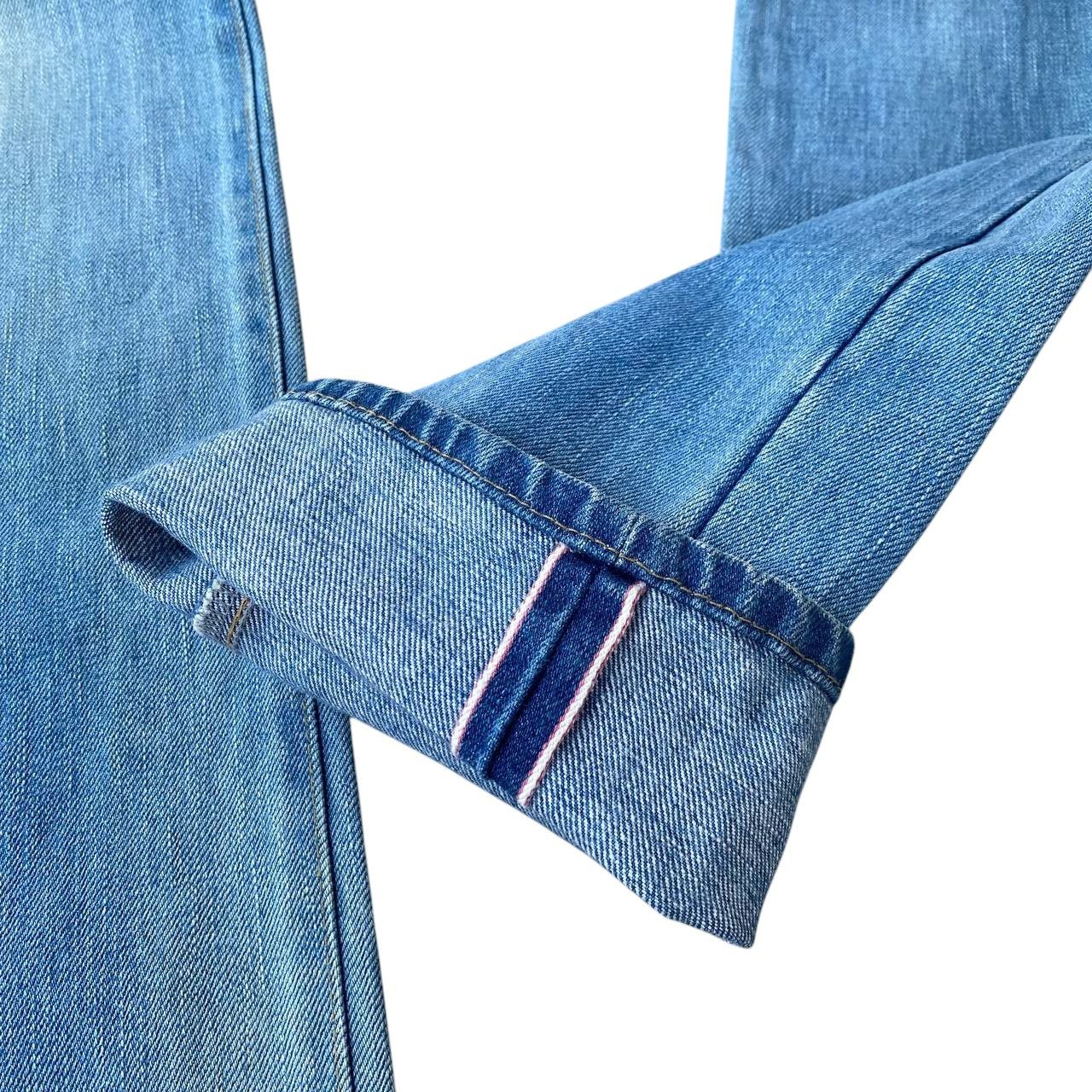 Blue Blue Japan VINTAGE RNA JAPAN SLANG SELVEDGED BLUEWASH W27X32 Size US 27 - 12 Thumbnail