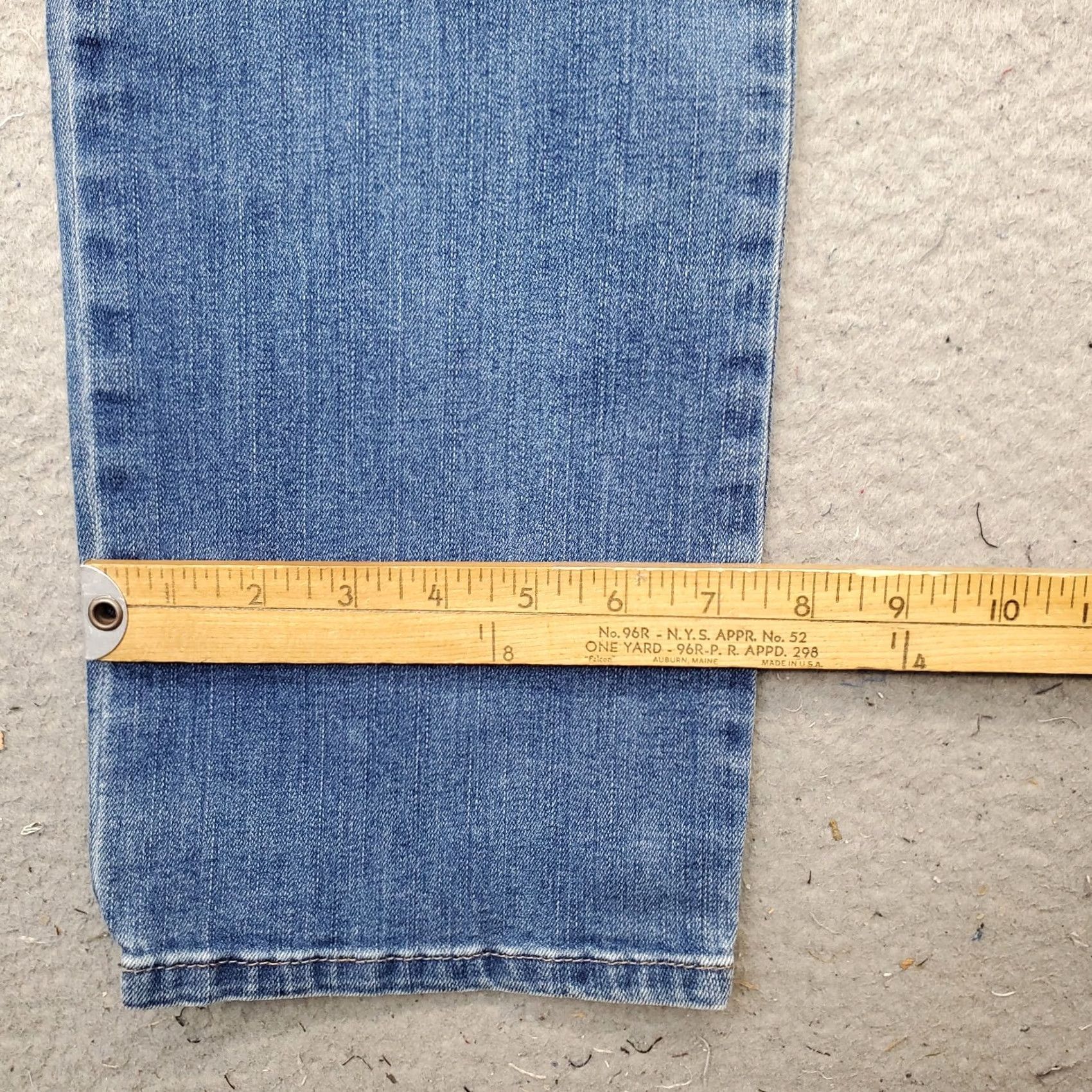 Lee Lee Jeans Womens 12 Jeans Blue Denim Stretch Classic Fit Boho Streetwear Straight Leg - Size 12 Womens Blue Denim Jeans Size 34" / US 12 / IT 48 - 6 Thumbnail