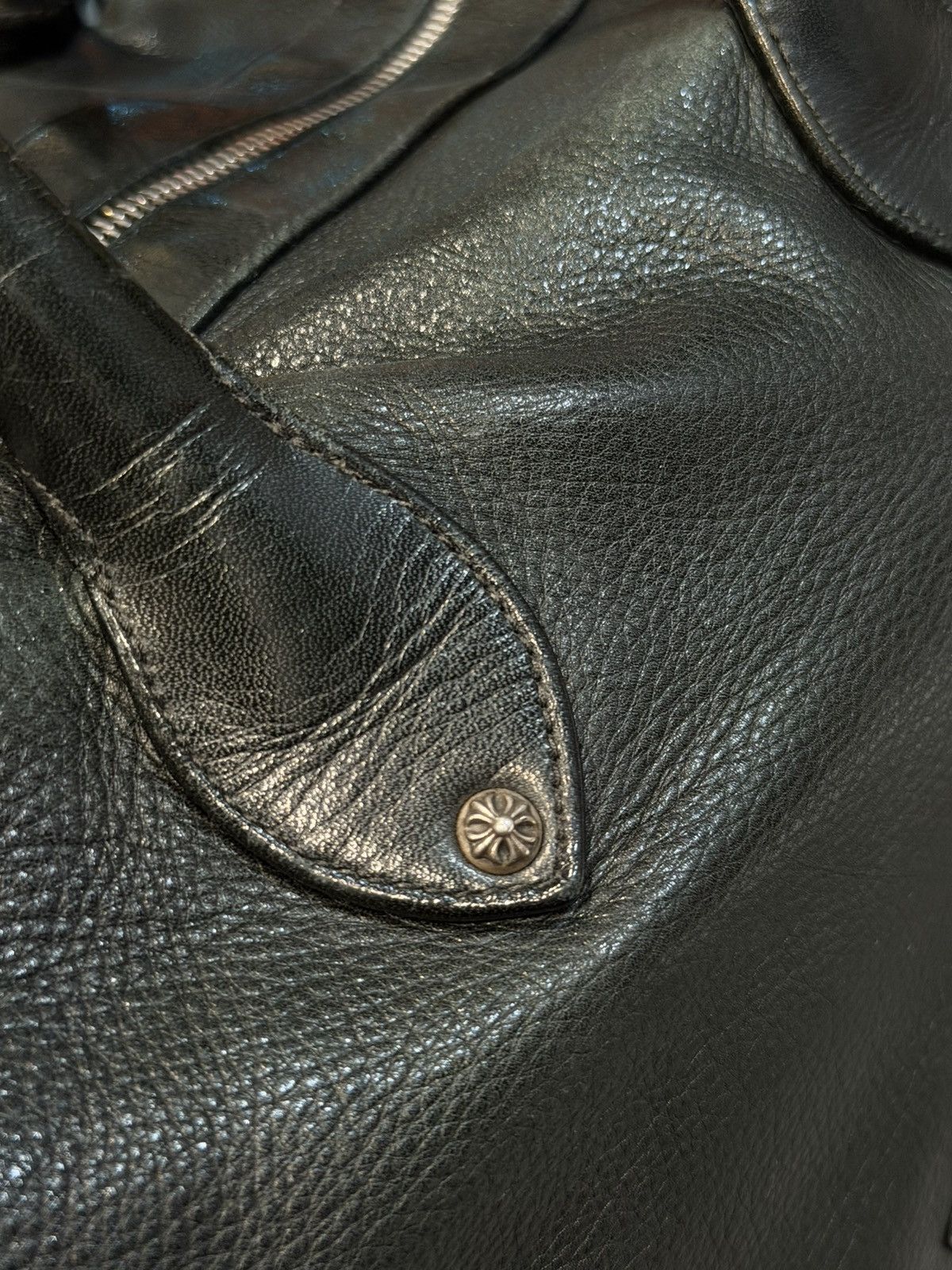 Chrome Hearts Chrome Hearrts 21 Patch Black Leather Bag Size ONE SIZE - 8 Thumbnail