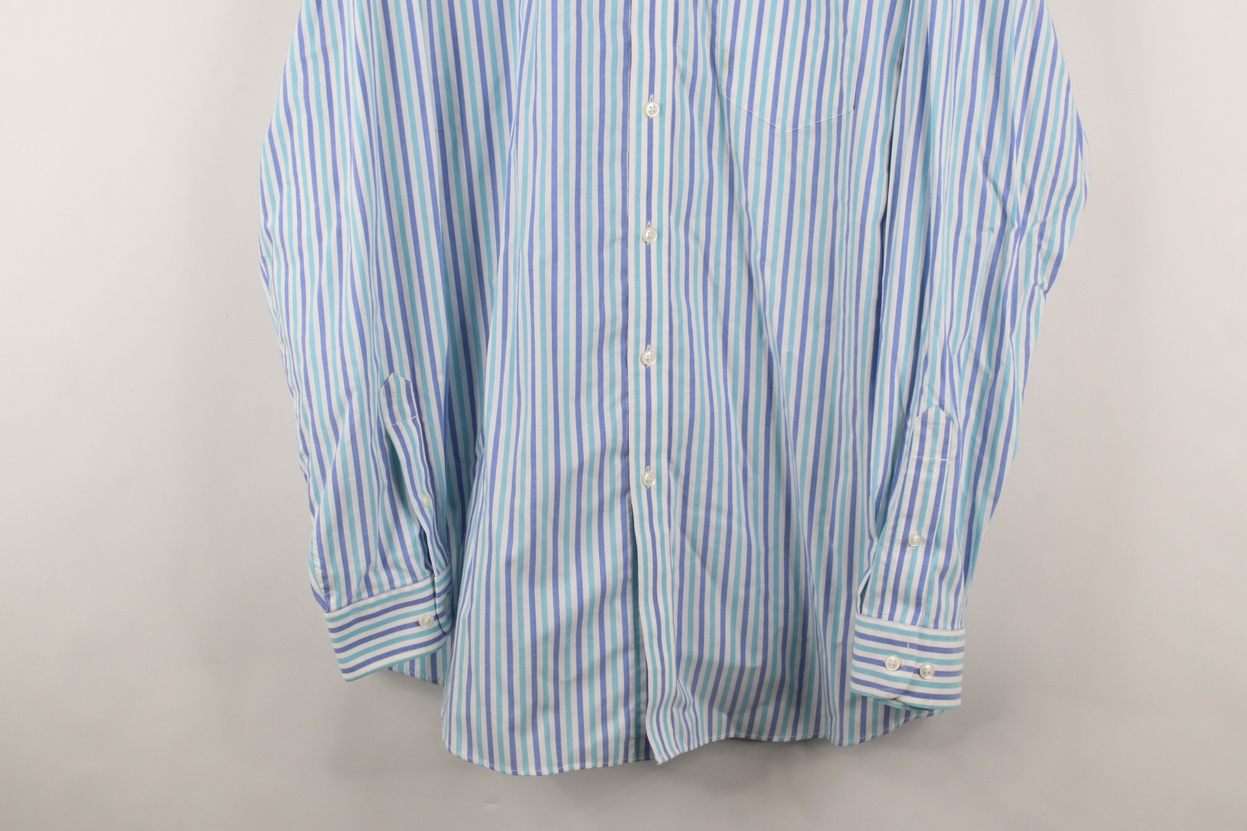 L.L. Bean × Vintage Vintage LL Bean Wrinkle Resistant Striped Button Down Shirt Size US XL / EU 56 / 4 - 3 Thumbnail