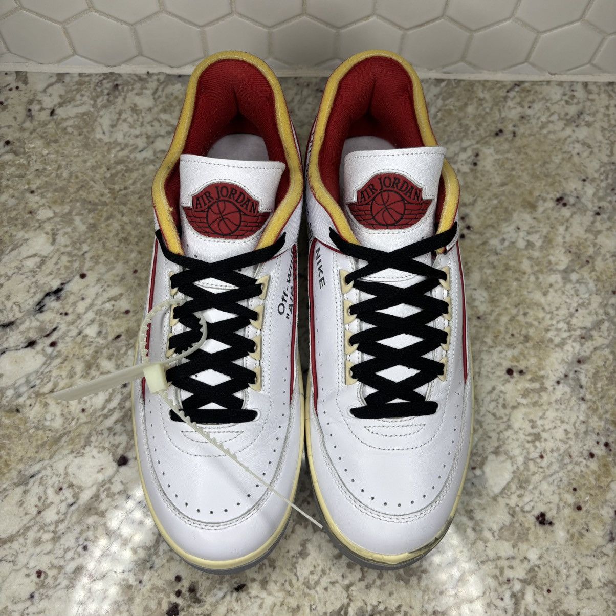 Jordan Brand × Off-White Size 12 - Jordan 2 Retro Low SP Off-White Varsity Red VNDS Size US 12 / EU 45 - 6 Thumbnail
