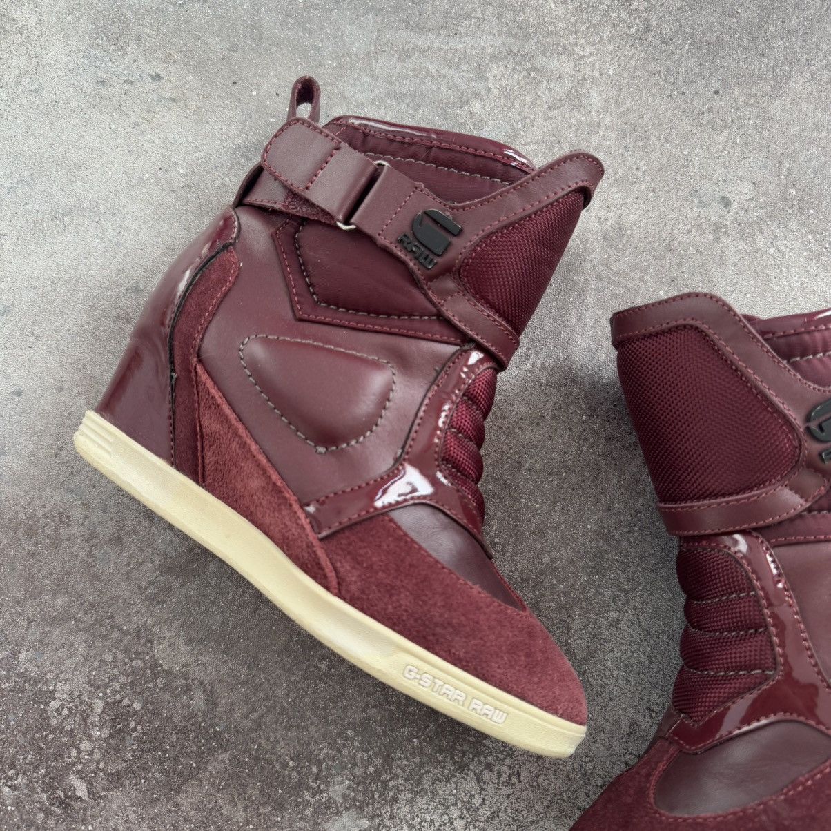G-Star G star Vintage Hi Top Y2K Wedge Sneakers (marant style) Size US 6 / IT 36 - 5 Thumbnail