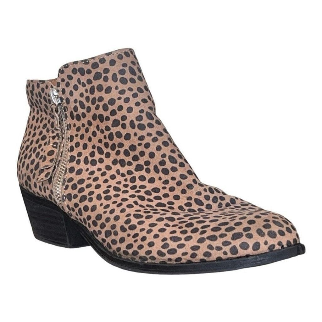 Arizona Jean Co. Arizona Womens Spotted Animal Canyon Block Heel Booties Size US 9.5 / IT 39.5 - 1 Thumbnail
