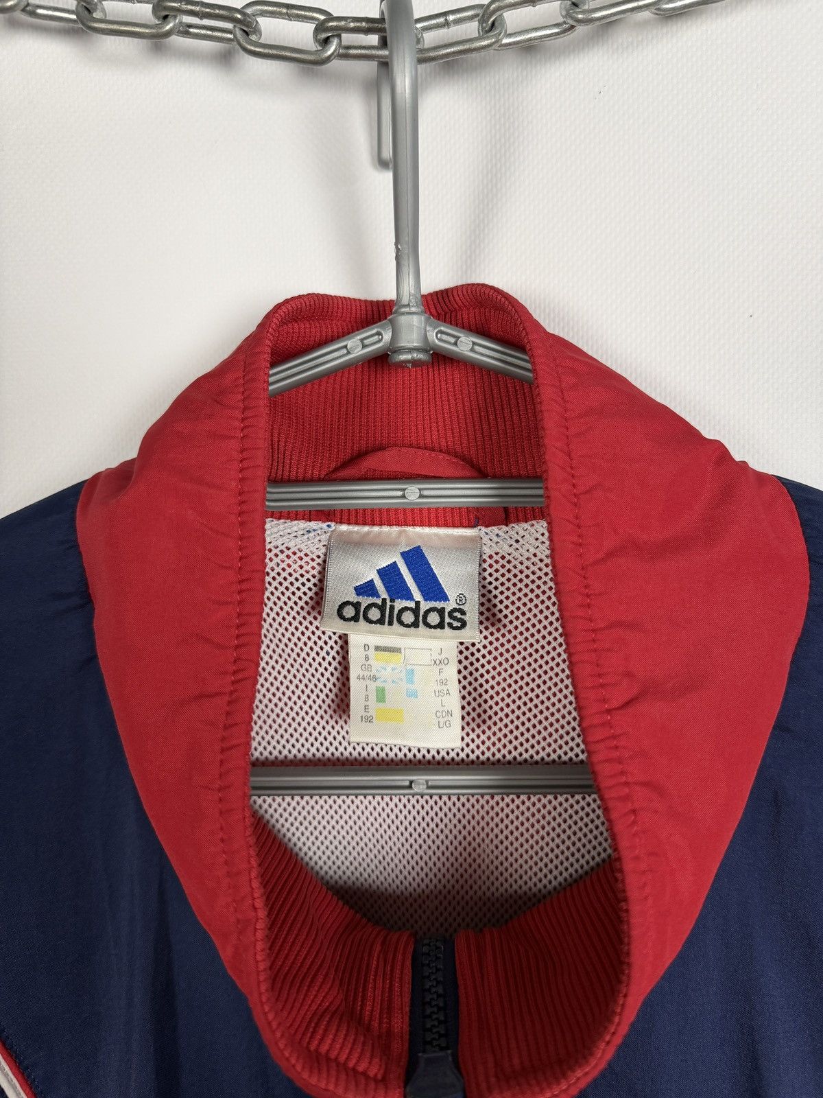 Adidas Men’s Adidas Vintage Full Zip Track Jacket Retro 90s Size L Size US L / EU 52-54 / 3 - 9 Thumbnail