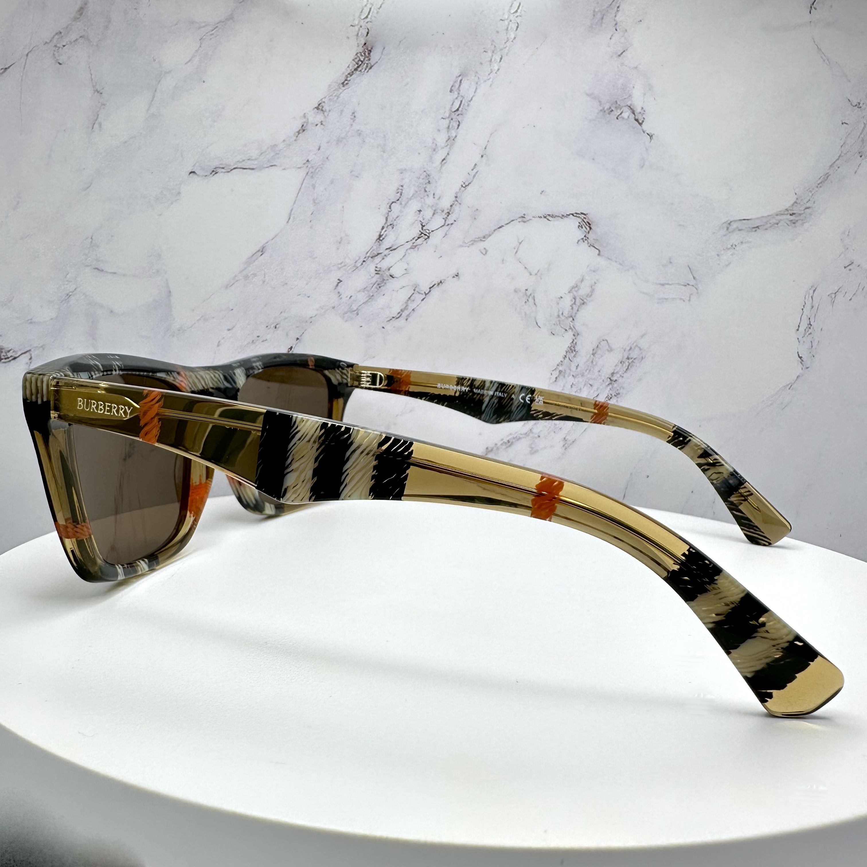 Burberry New Burberry Sunglasses Brown Black Square Classic Check Size ONE SIZE - 22 Thumbnail