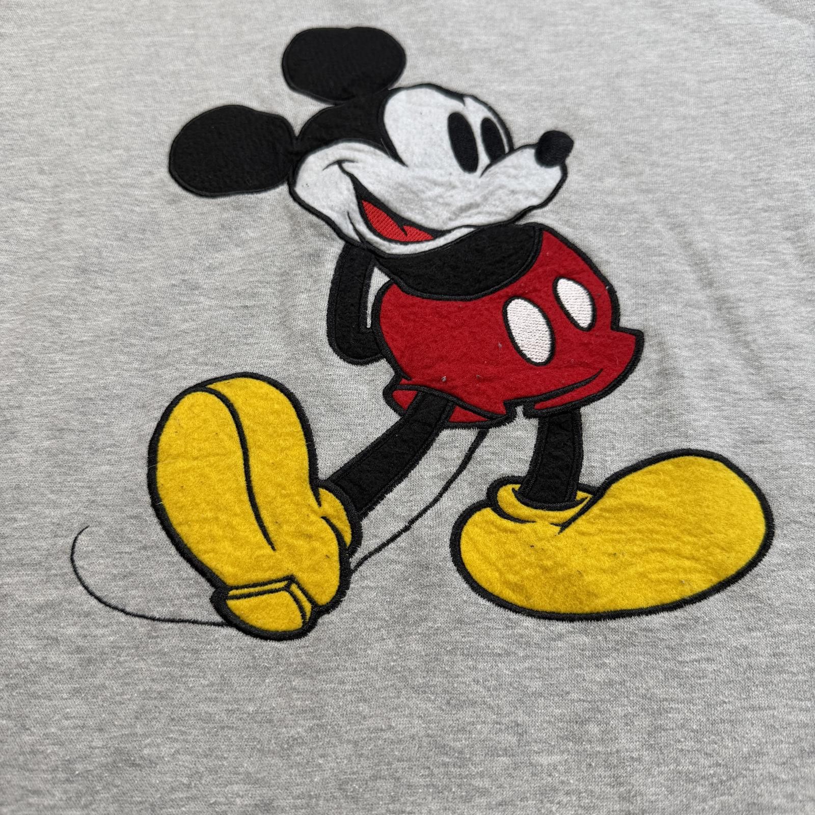 Disney Disney Mickey Mouse Sweatshirt Womens S Gray Embroidered Size S / US 4 / IT 40 - 5 Thumbnail