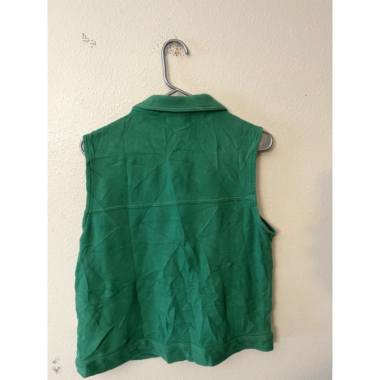 Jones New York JONES NEW YORK Vest Women M Green Cotton Buckled Clips VEST Shirt? Size M / US 6-8 / IT 42-44 - 3 Thumbnail