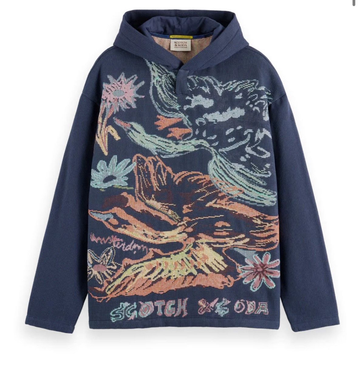 Scotch & Soda Swan Jaquard Hoodie