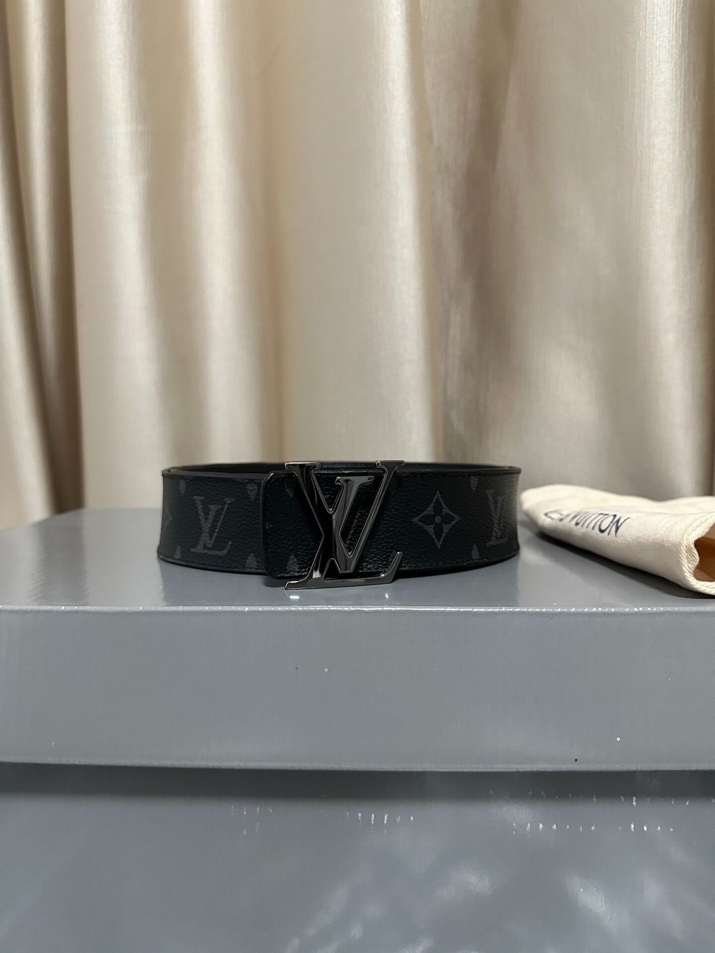 Louis Vuitton Louis Vuitton Monogram Wide Belt Silver Buckle Size ONE SIZE - 1 Thumbnail