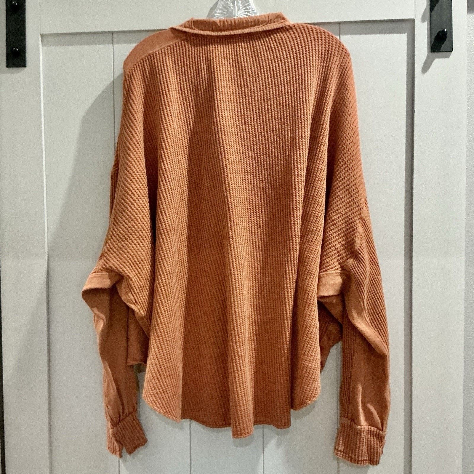 Free People Free People One Scout Waffle Knit Button‑Down Shirt Medium Size M / US 6-8 / IT 42-44 - 9 Thumbnail