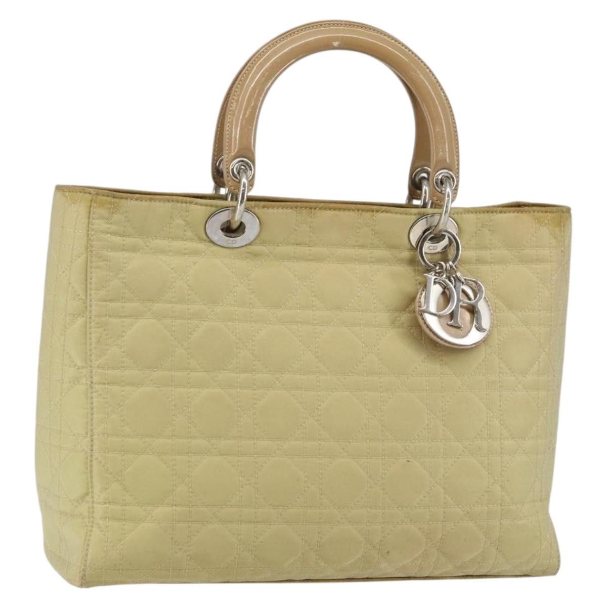 Dior DIOR Canage Hand Bag Nylon Beige Silver Size ONE SIZE - 1 Thumbnail