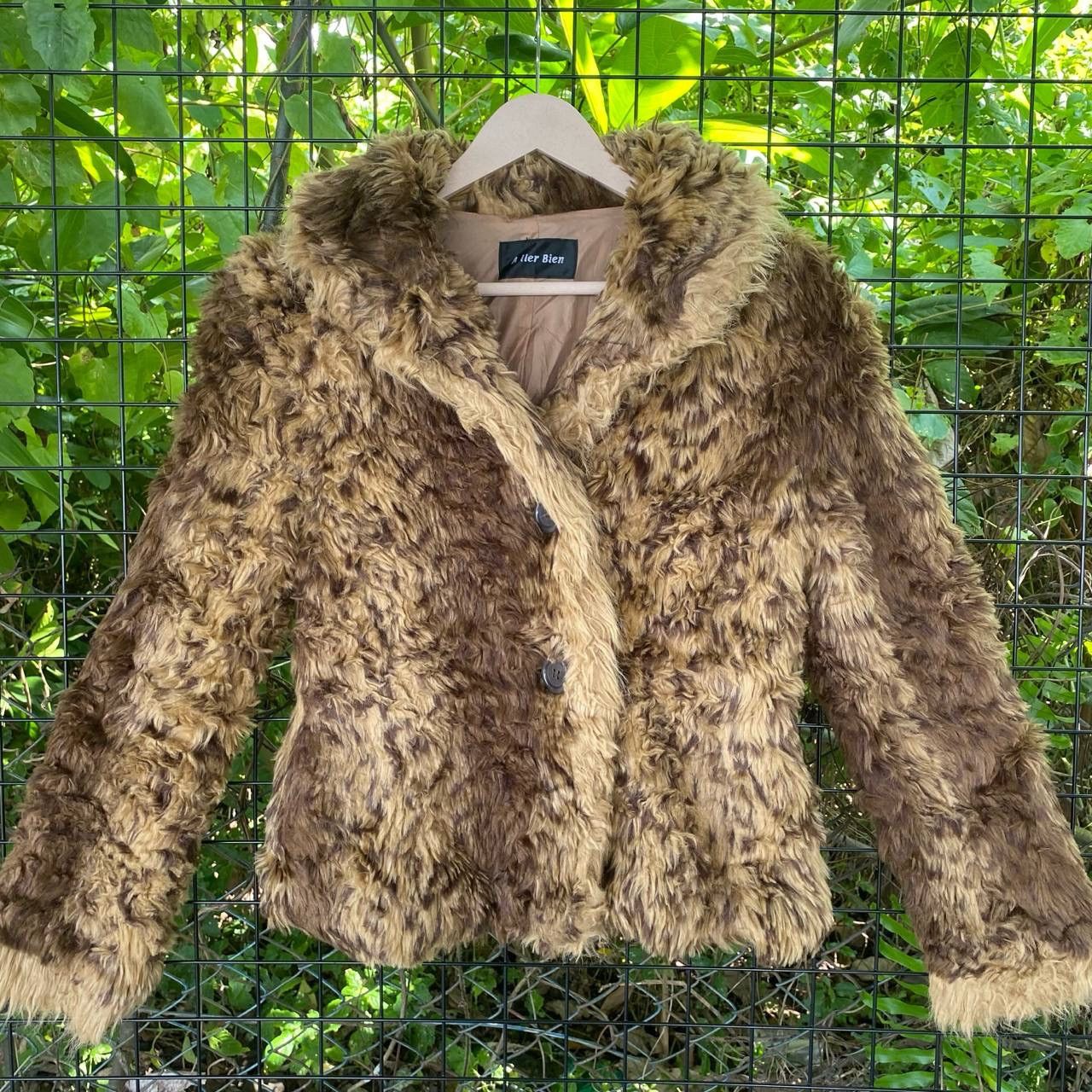 If Six Was Nine Vintage Fur Fluffy Tiger Coat Size M / US 6-8 / IT 42-44 - 2 Thumbnail