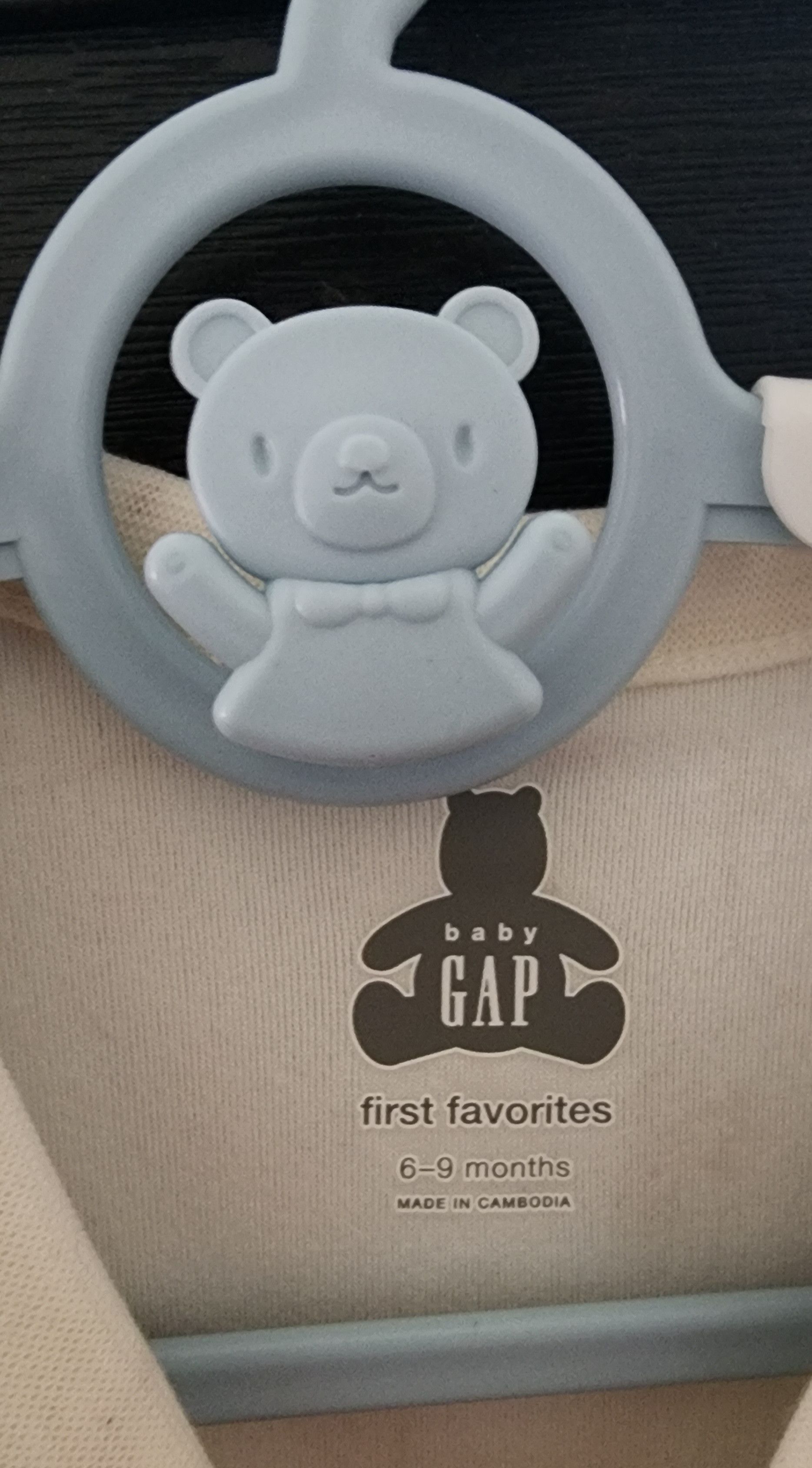 Gap NWT Baby Velour Print Footed One-Piece Ivory 6-9 Months Size XXS / US 00 / IT 34 - 2 Thumbnail