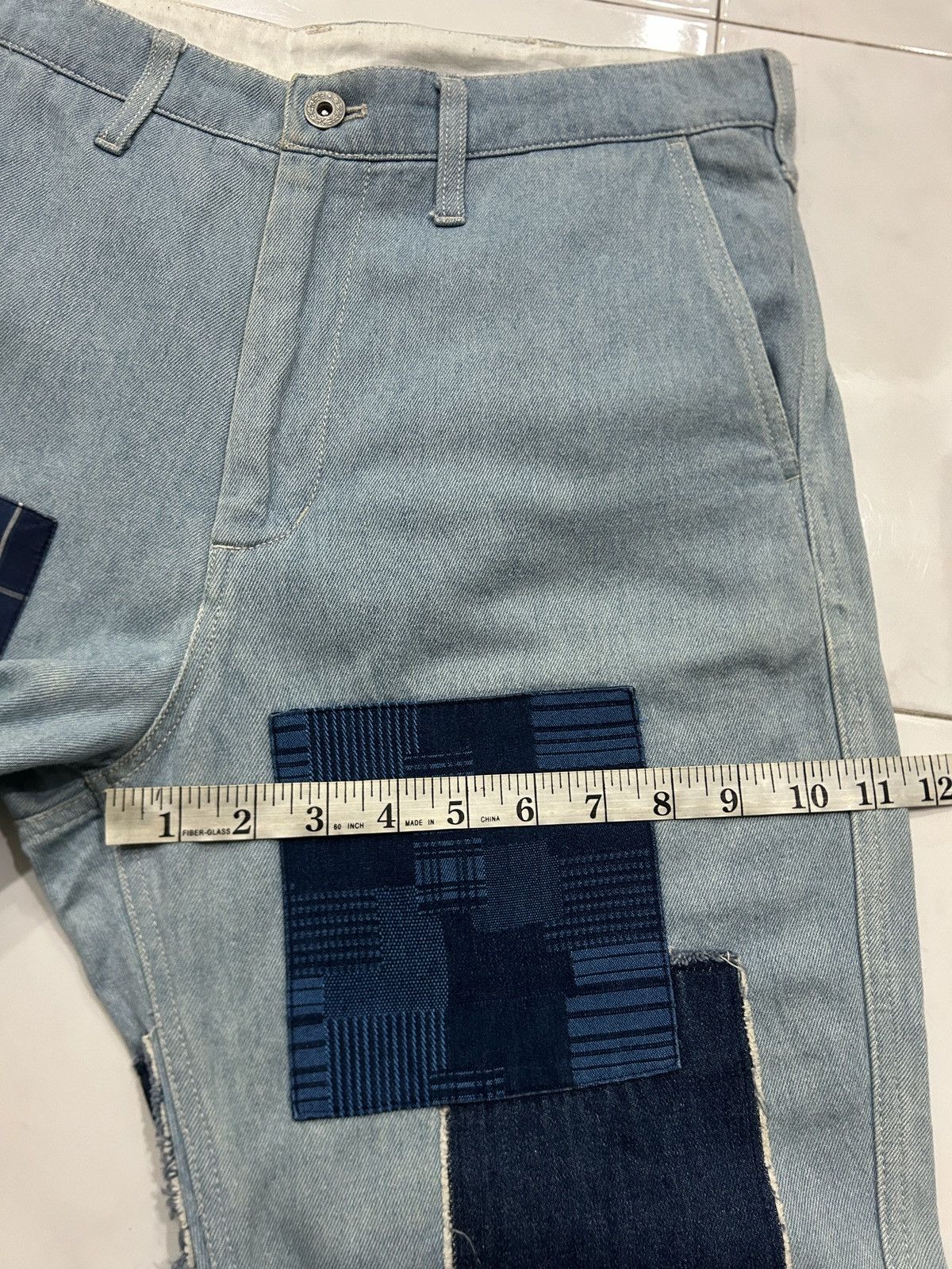 Japanese Brand Y2K Niko And Unstudied Patchwork Sashiko Bandana Jeans Size US 32 / EU 48 - 16 Thumbnail