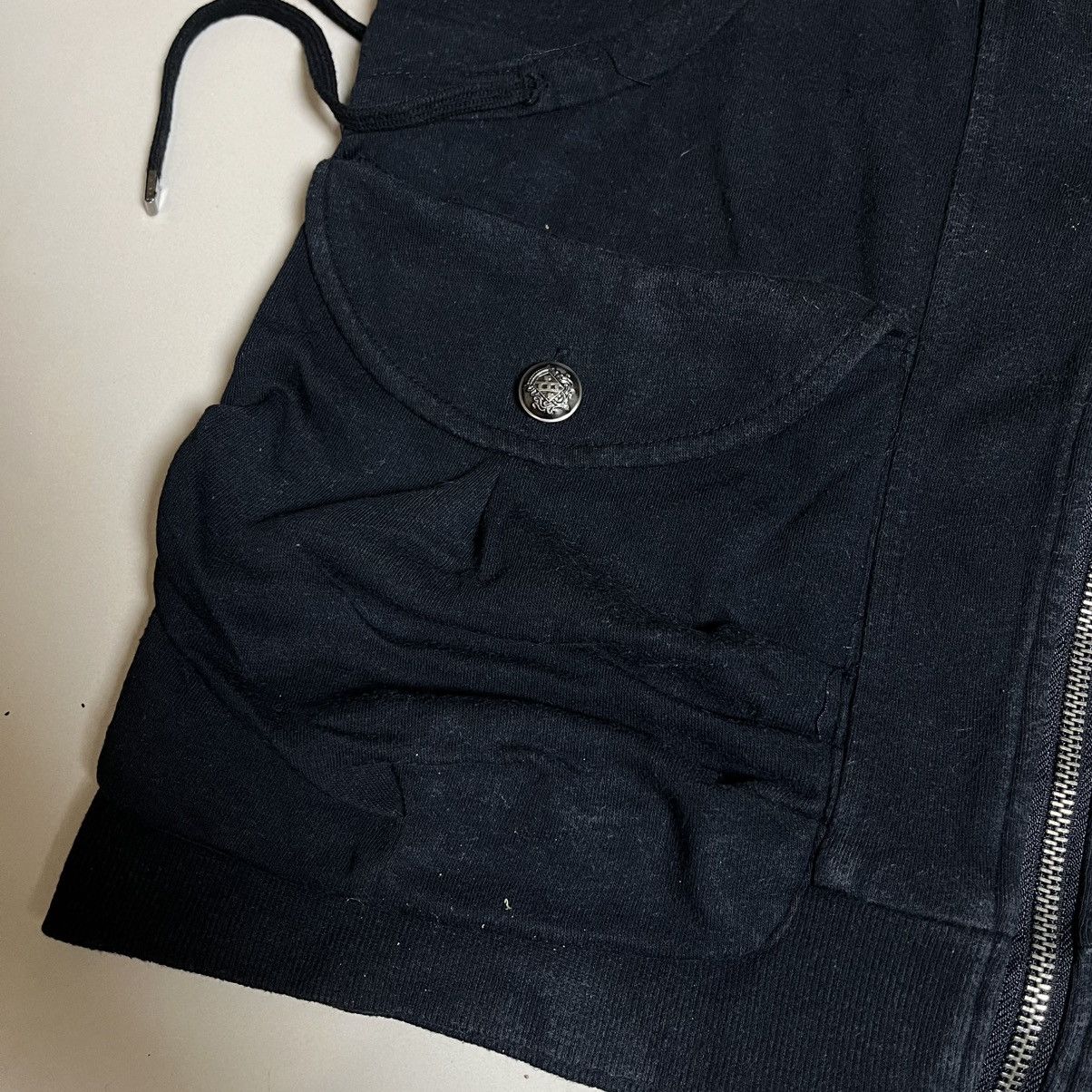 Le Grande Bleu (L.G.B.) Litmus Jeans Fur Trim Techwear Short Sleeve Hoodie Size US M / EU 48-50 / 2 - 6 Thumbnail