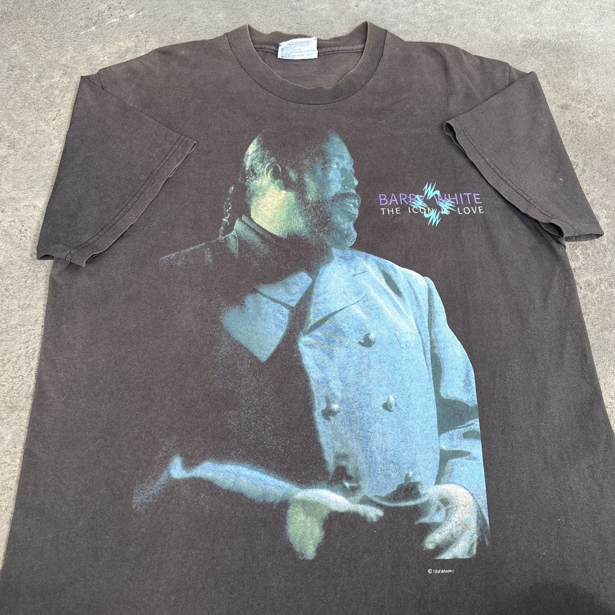 Rap Tees Vintage 90s Barry White Tour Promo Tee Faded R&B Soul Size US L / EU 52-54 / 3 - 7 Thumbnail