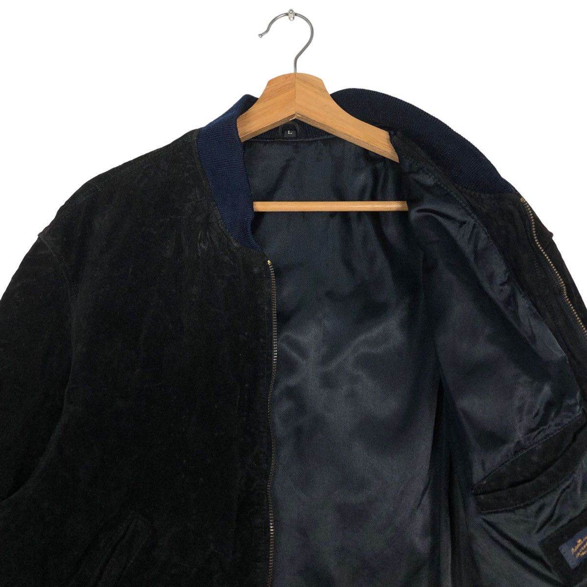 Japanese Brand 🔥90’s Vintage Biker Bomber Leather Jacket Suede Japan Size US L / EU 52-54 / 3 - 10 Thumbnail
