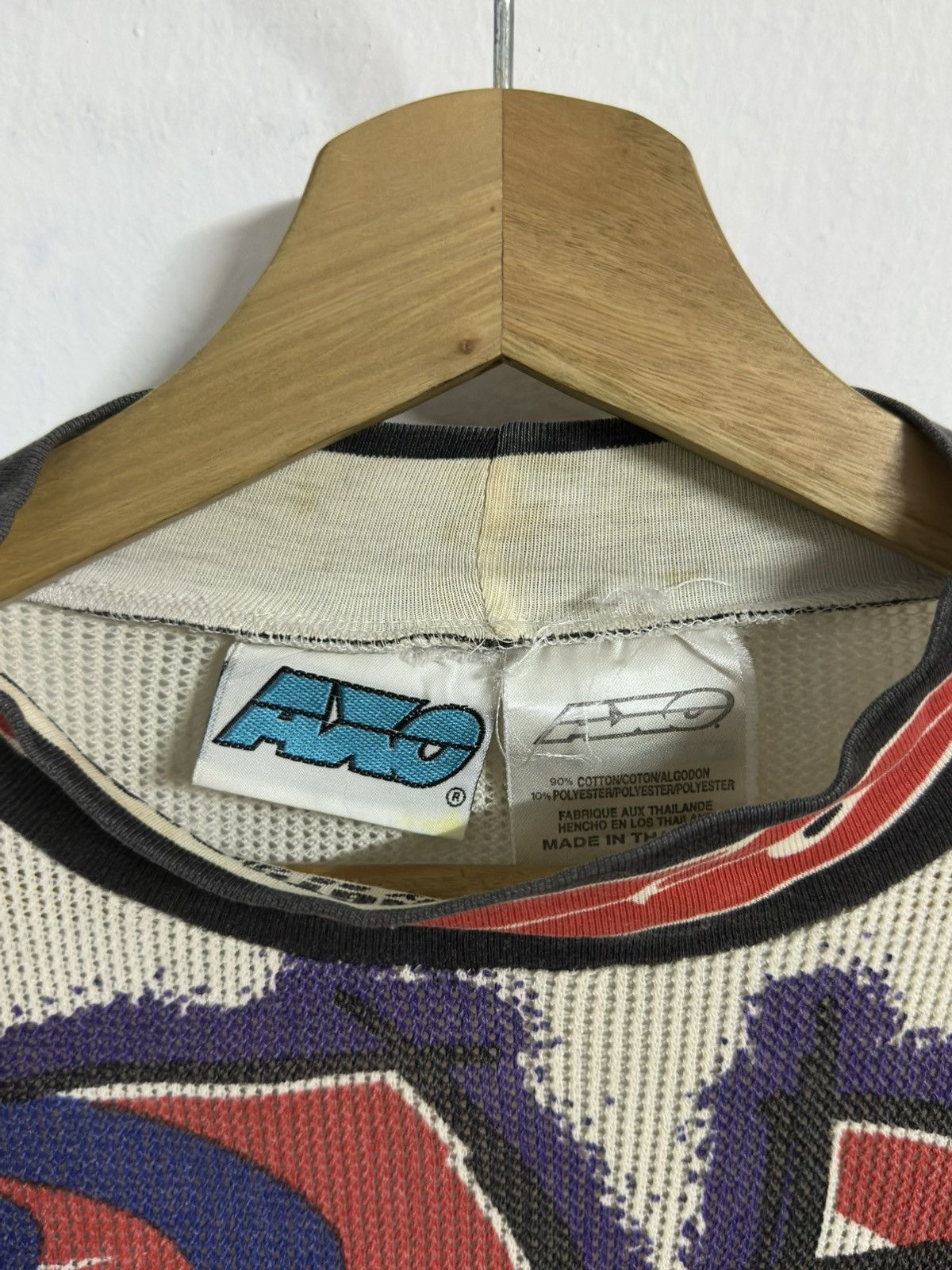 Vintage Vintage-1995 Axo Power Sport Motocross L/S Thermal Shirt Size US XL / EU 56 / 4 - 8 Thumbnail