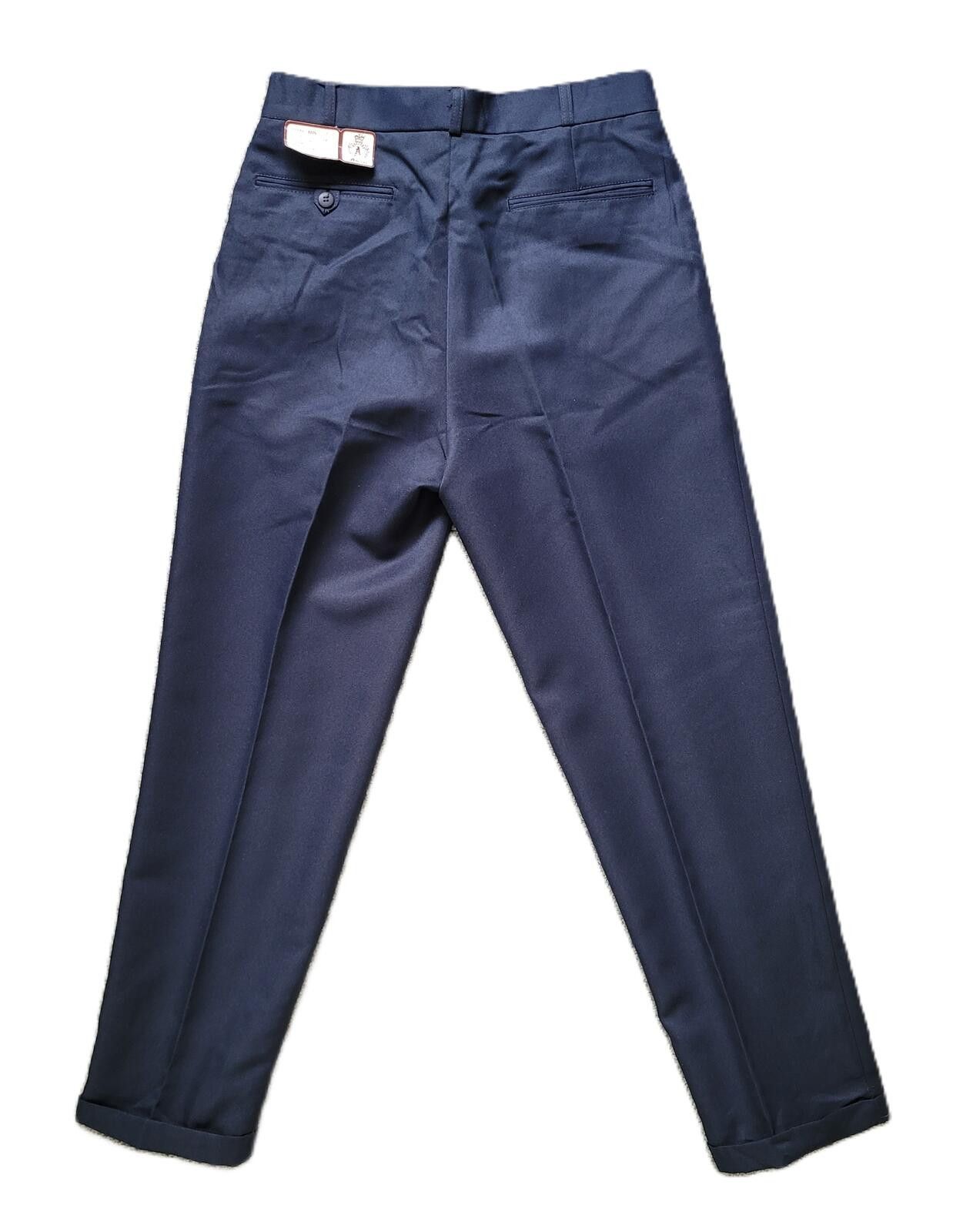 Other Vintage Artitec Men’s 31x30 Navy Dress Pants Pleated - New Size 38R - 2 Thumbnail