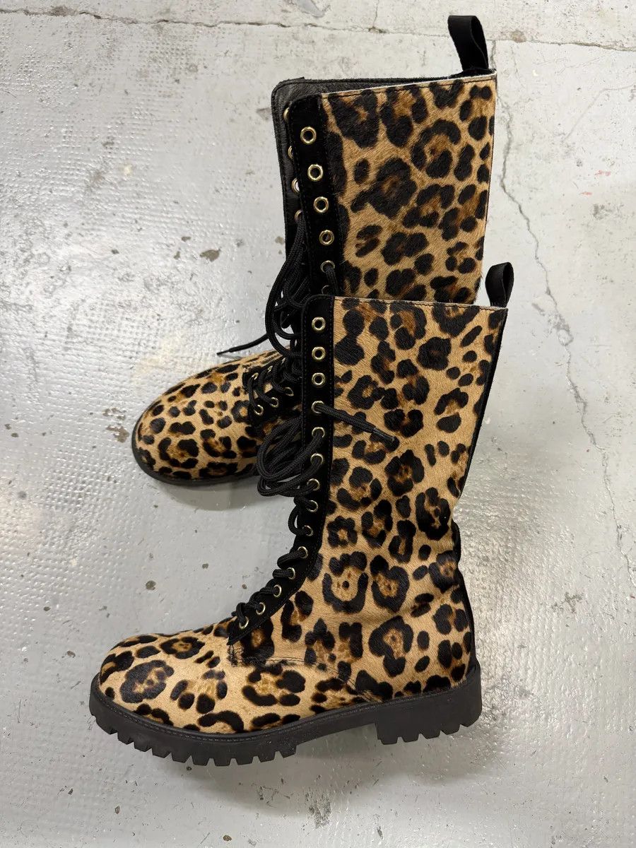 Moschino Moschino Leopard Pony Hair Ankle Boots Size US 9 / EU 42 - 5 Thumbnail