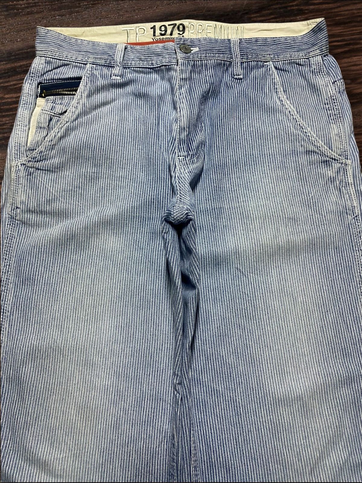 Other Vintage Japanese Brand Think Pink Hickory Buckle Back Pants Size US 31 - 3 Thumbnail