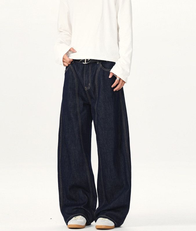 Jean American men's loose wide-leg scimitar baggy jeans Size US 32 / EU 48 - 2 Thumbnail